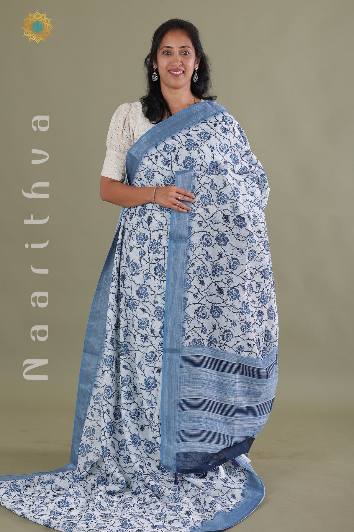 BLUE & WHITE - LINEN BY COTTON