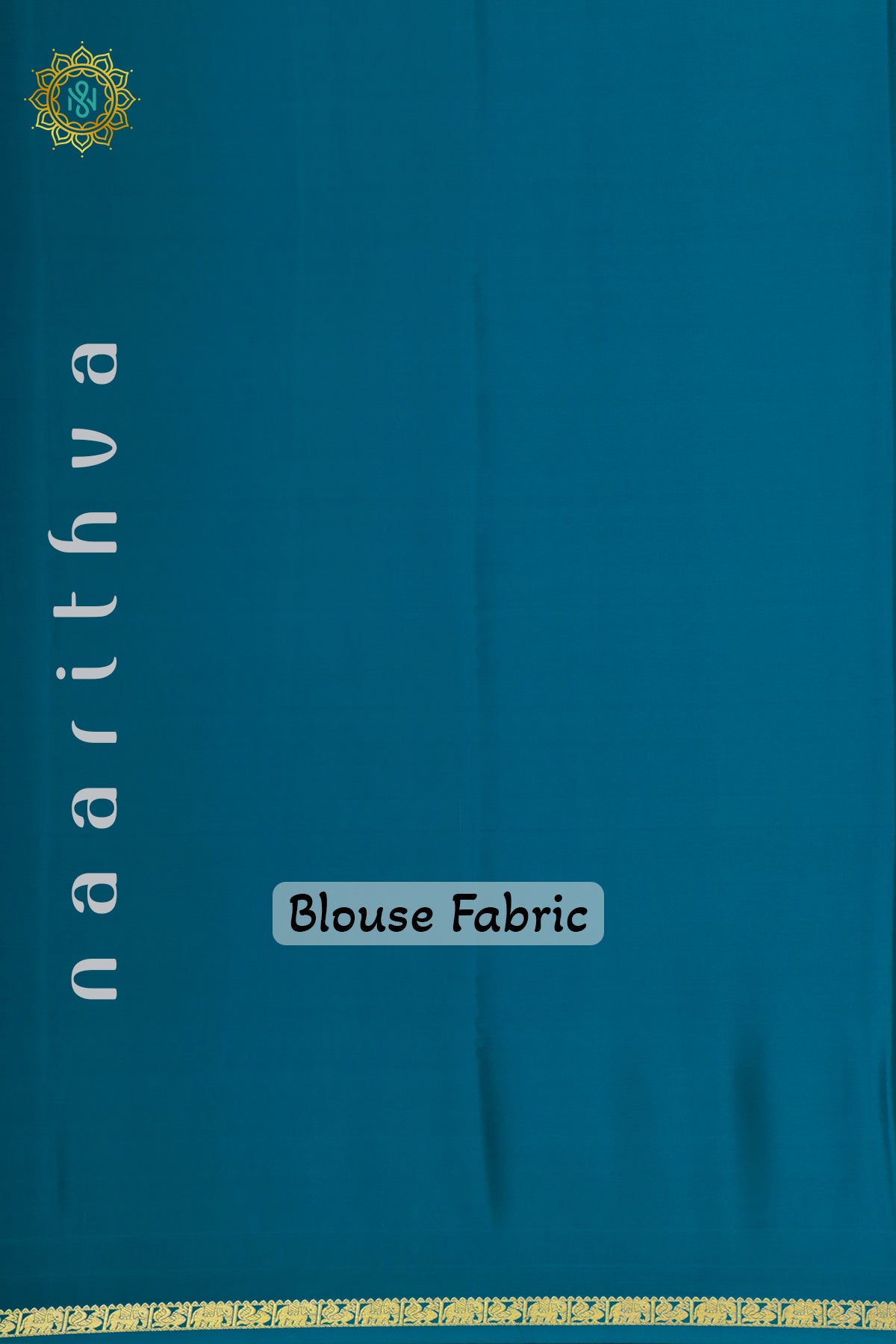 PEACOCK BLUE - PURE MYSORE CREPE SILK