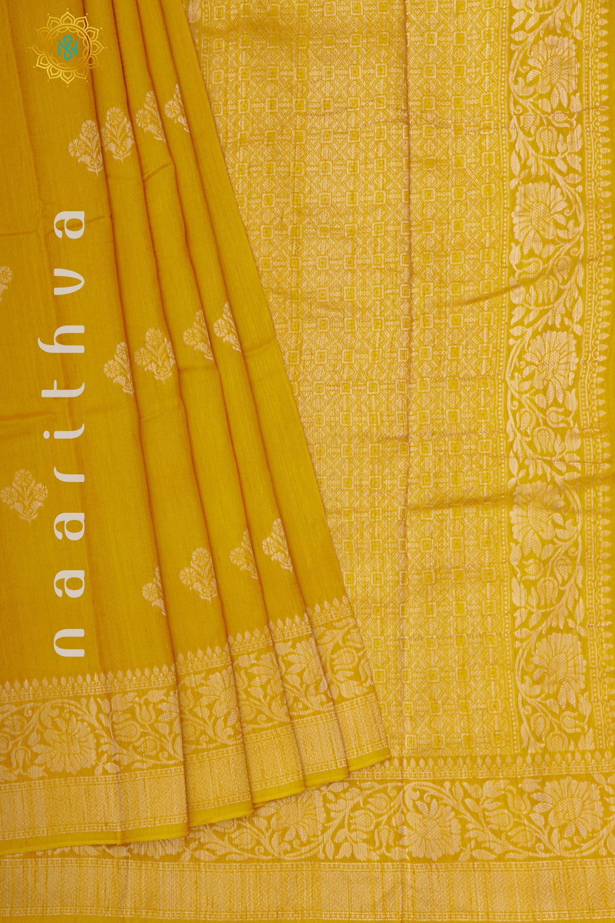 YELLOW - SEMI RAW SILK