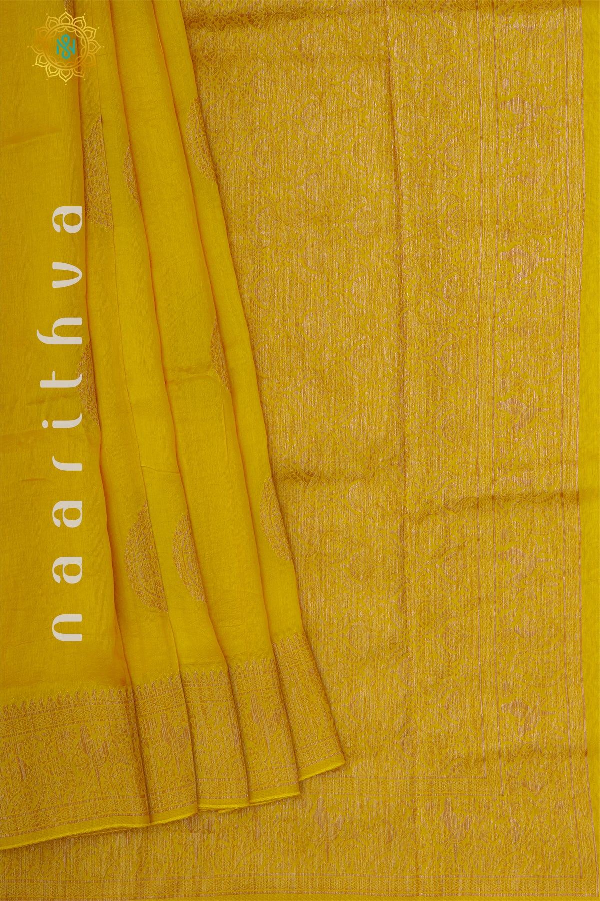 YELLOW - SEMI RAW SILK