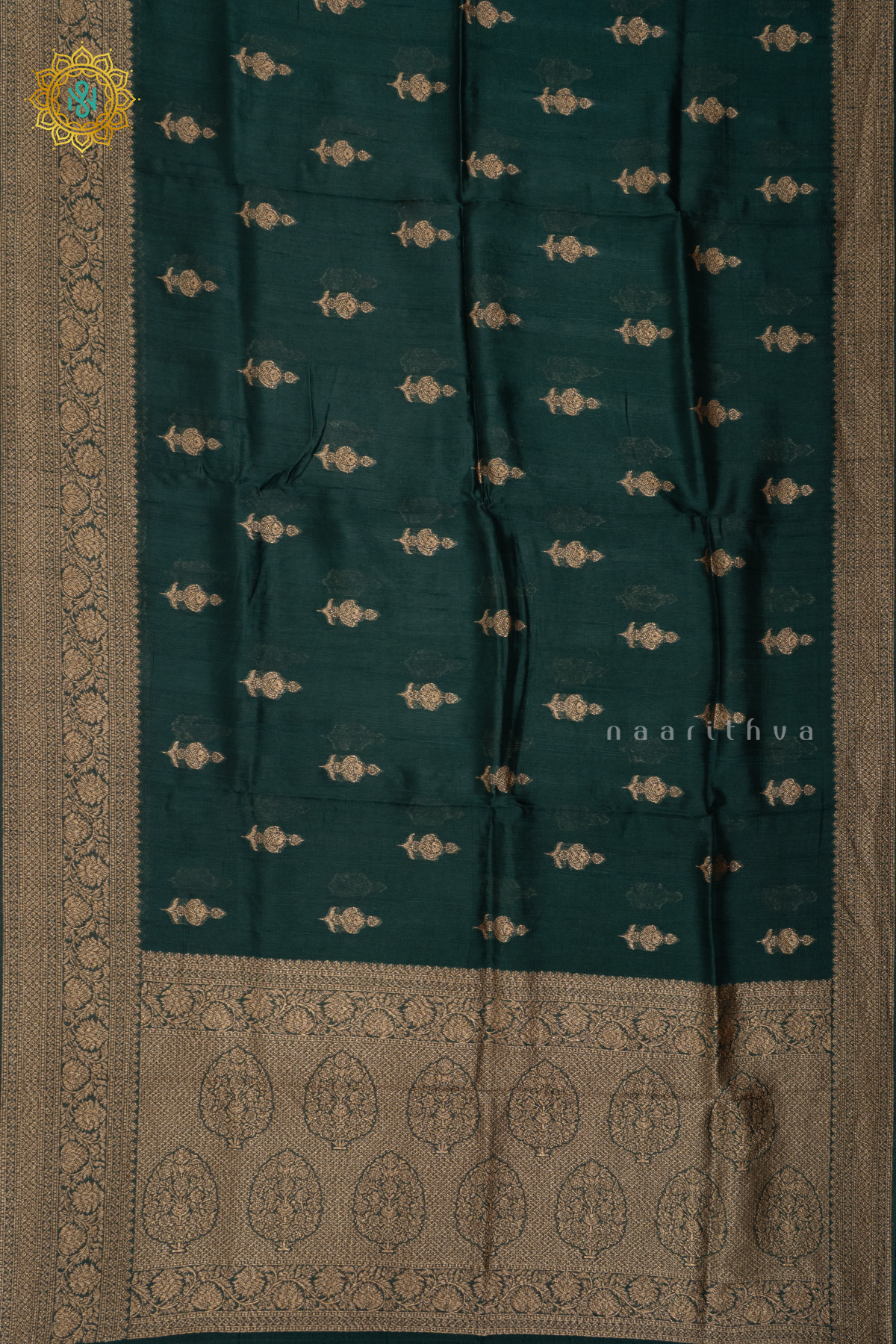 GREEN - SEMI TUSSAR SILK