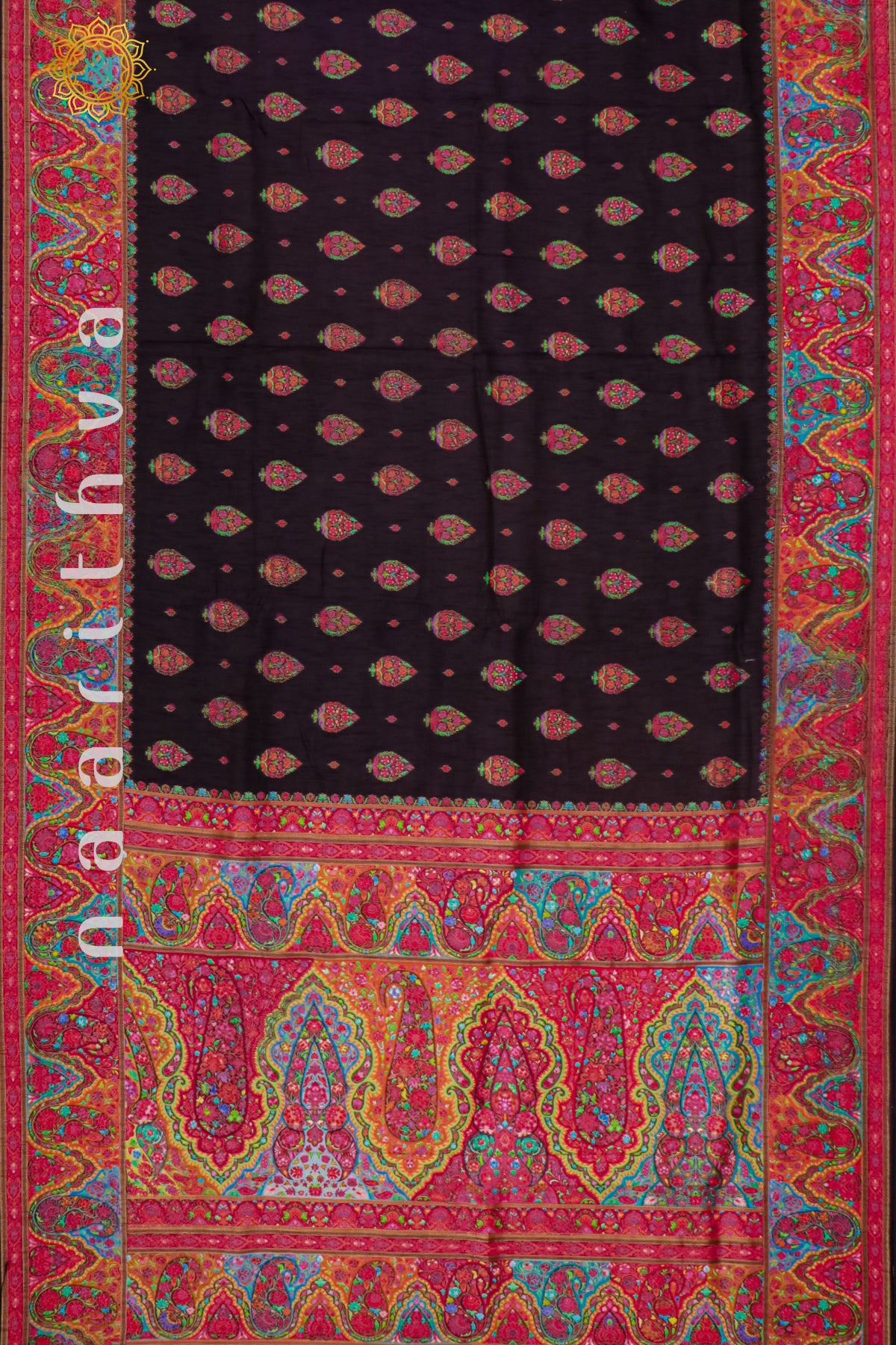 BLACK WITH PINK - DOLA SILK