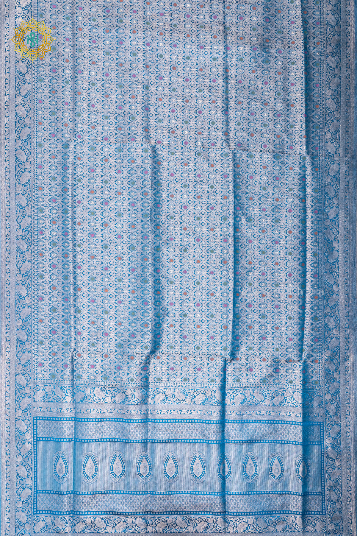 TEAL BLUE - SEMI KATAN BANARASI