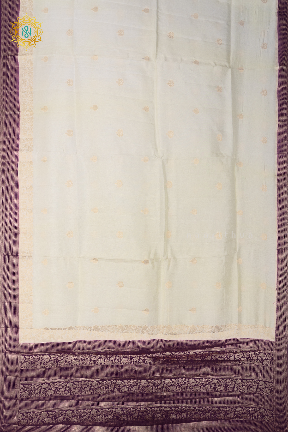 WHITE WITH MAGENTA - DOLA SILK