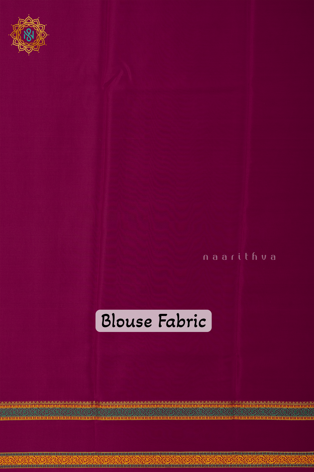 BEIGE WITH PINK - PURE MYSORE CREPE SILK