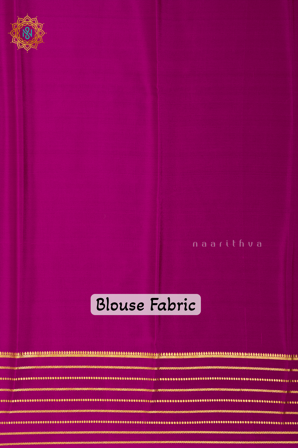 PEACOCK BLUE WITH PINK - PURE MYSORE CREPE SILK