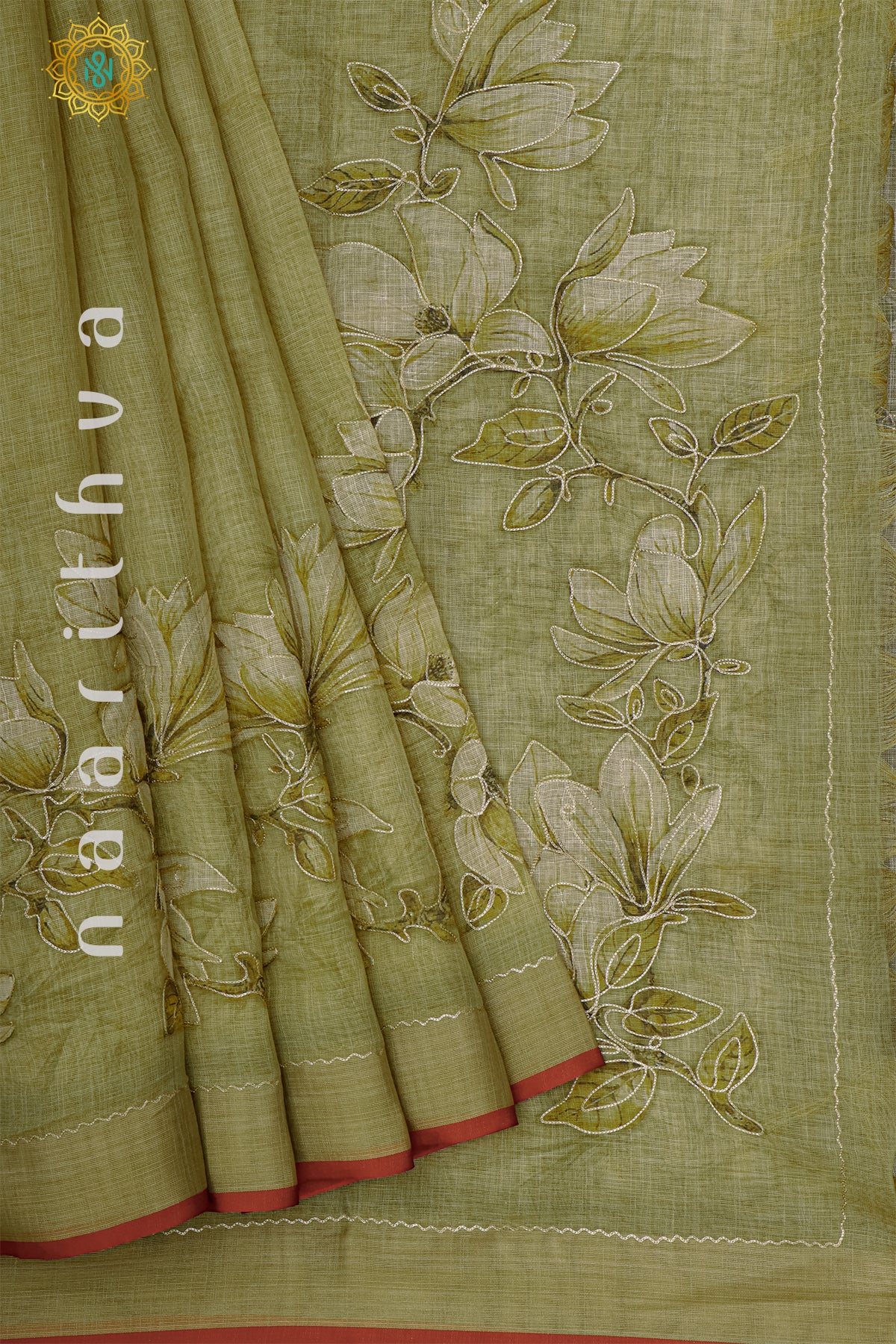 OLIVE GREEN - LINEN TISSUE