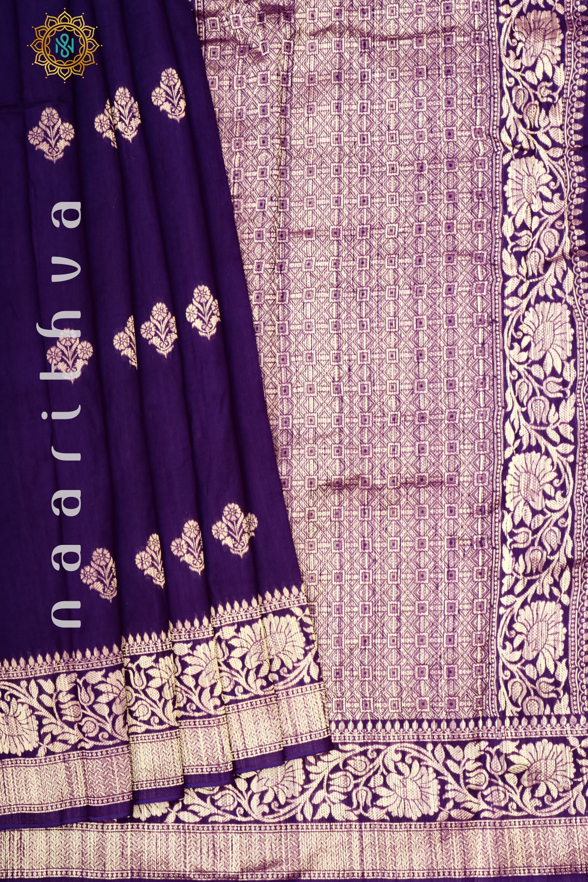 PURPLE - SEMI RAW SILK