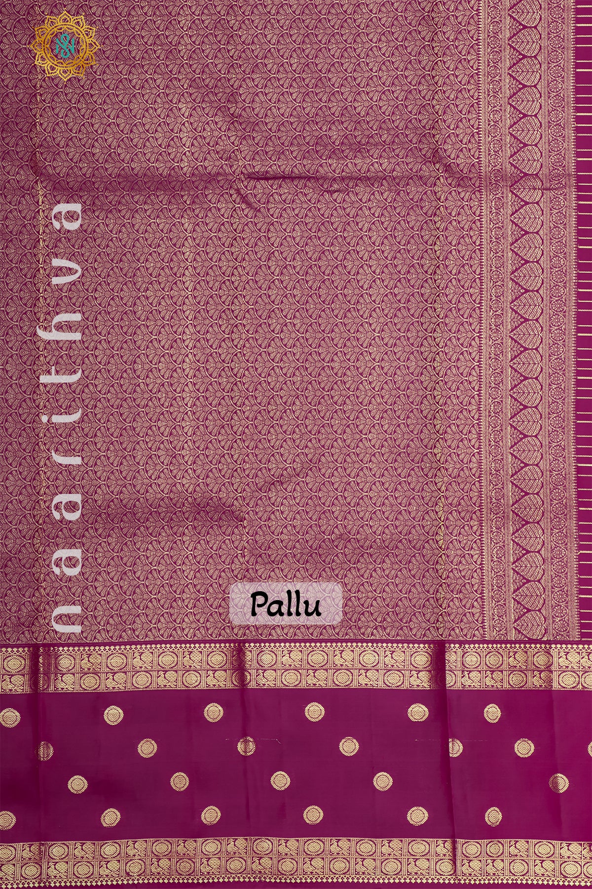 RANI PINK WITH LIGHT BLUE - PURE KANJIVARAM SILK