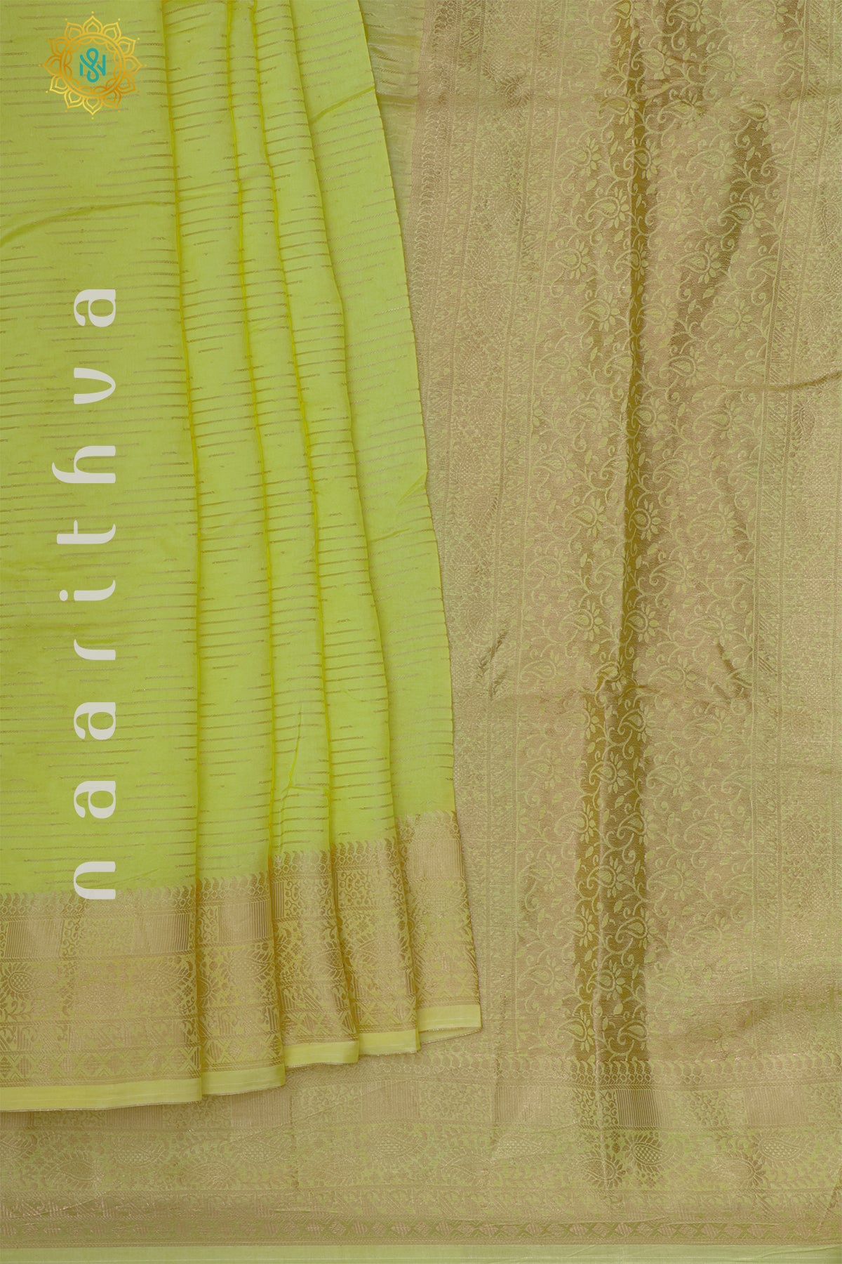 LEMON YELLOW WITH PURPLE - DOLA SILK