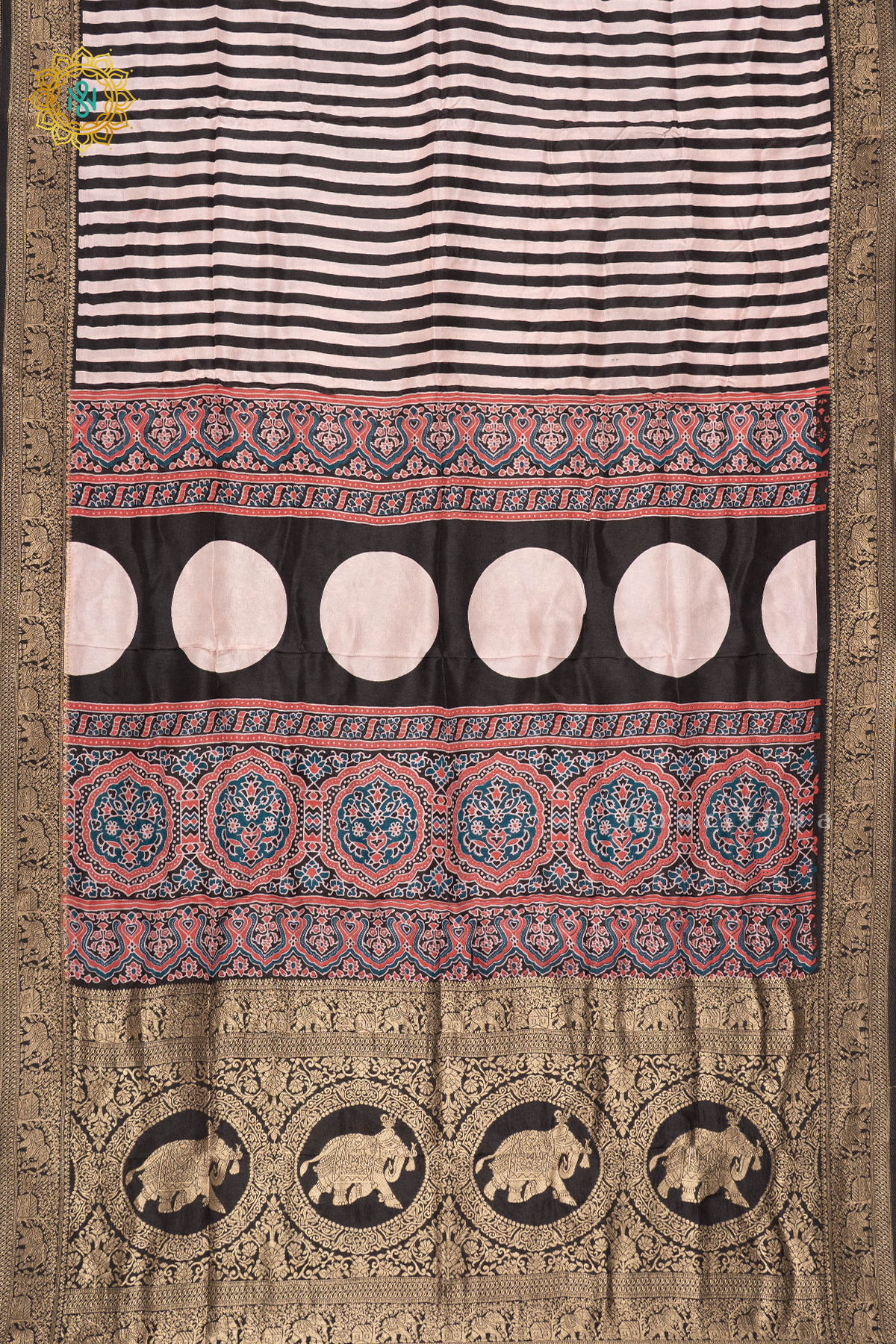 WHITE WITH BLACK - DOLA SILK