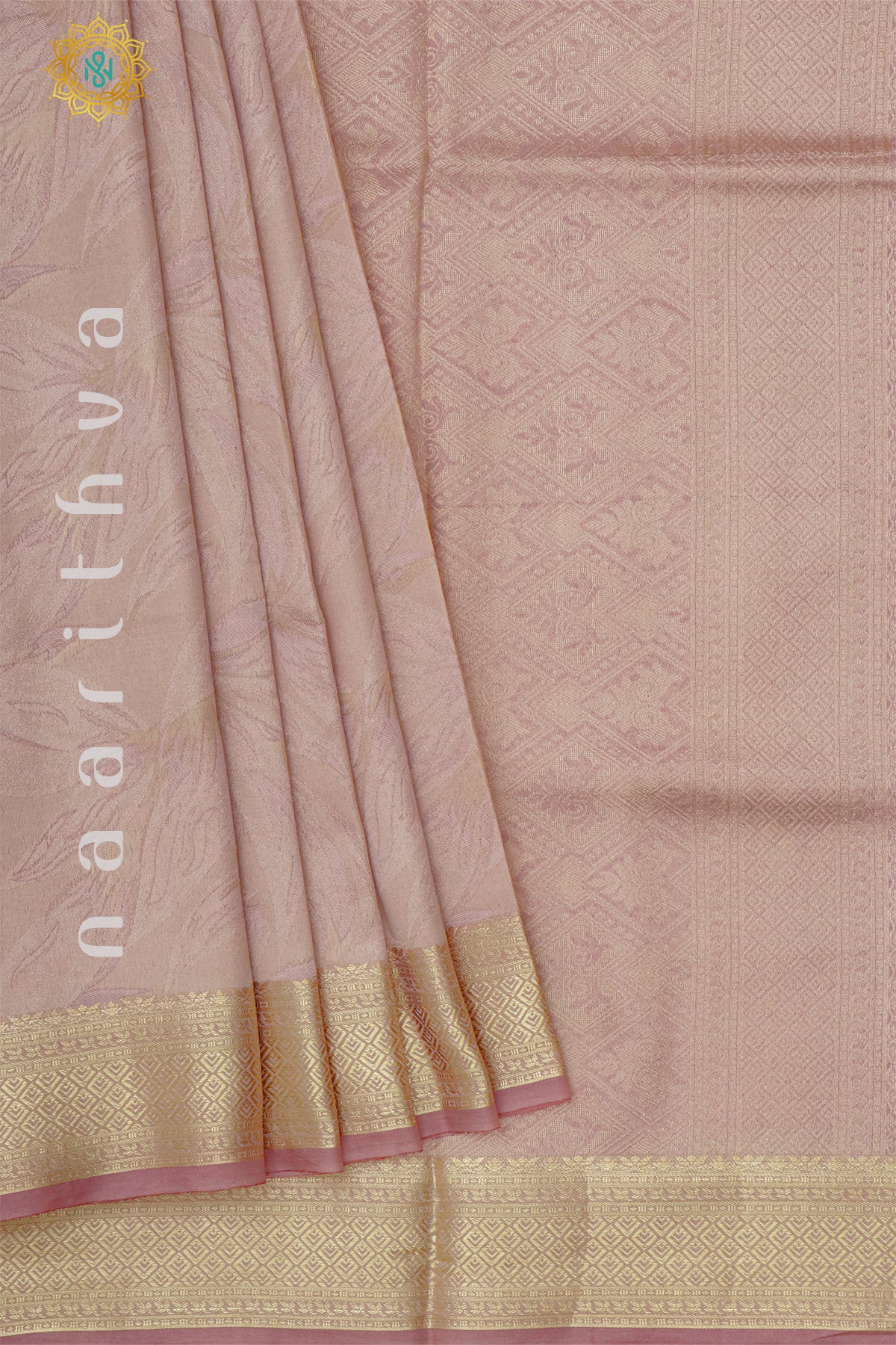 LIGHT PINKISH PURPLE - SEMI TISSUE SILK