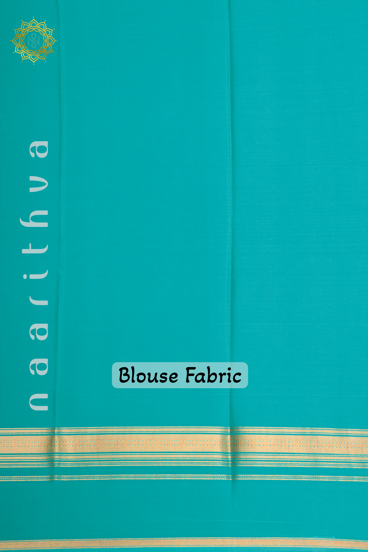 MAGENTA WITH AQUA BLUE - PURE MYSORE CREPE SILK