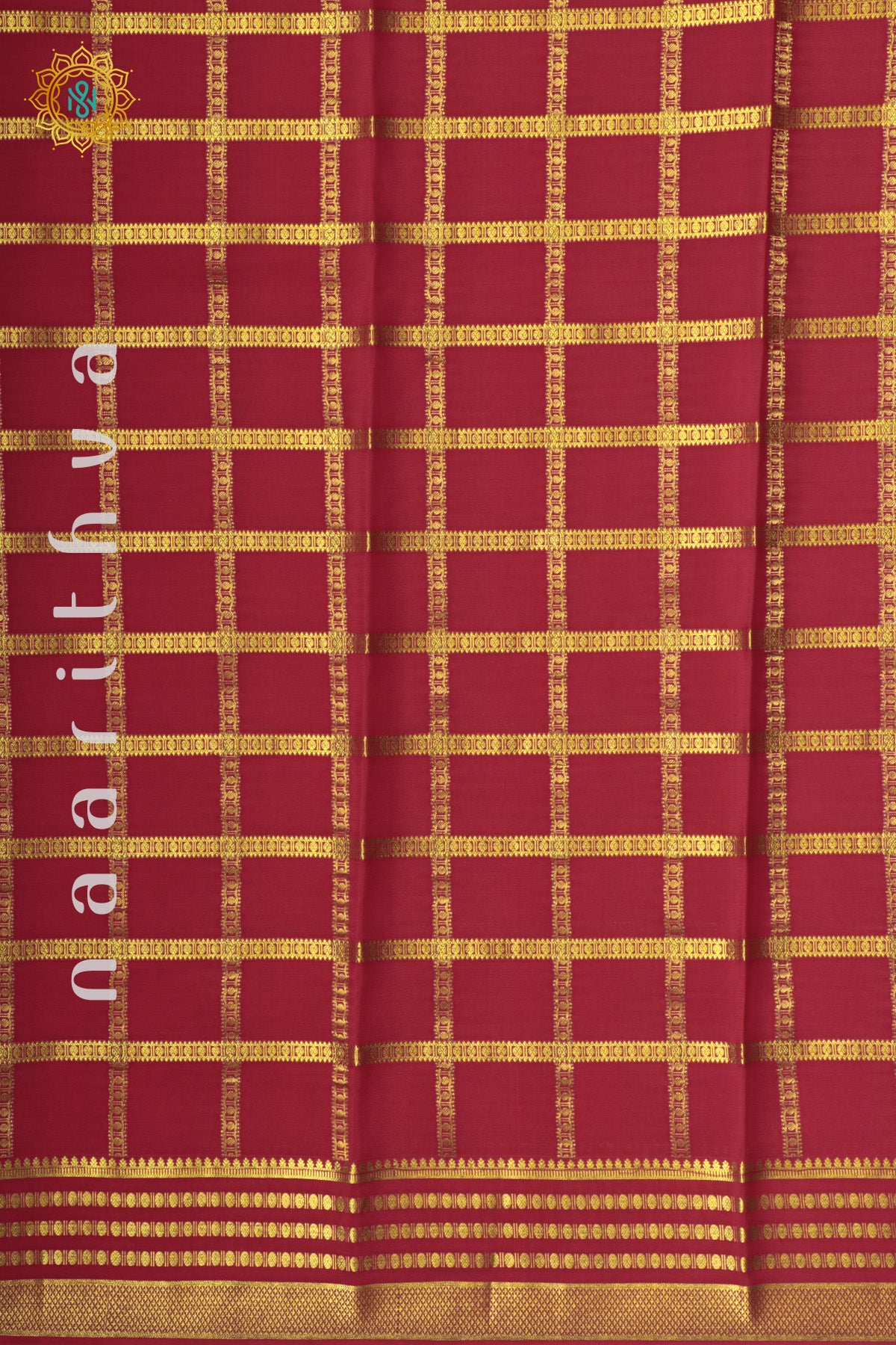 RED - PURE MYSORE CREPE SILK