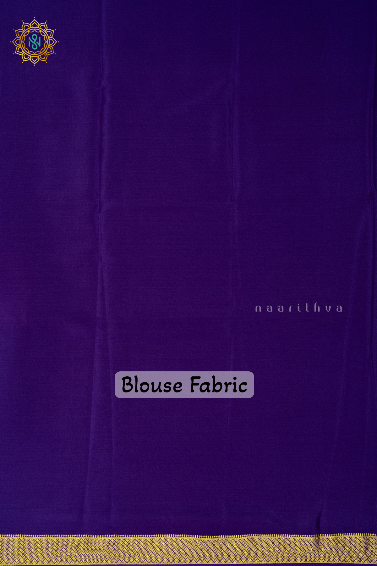 OFF WHITE WITH VIOLET - PURE MYSORE CREPE SILK