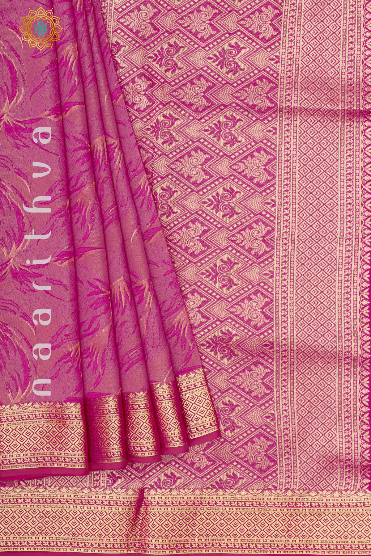 RANI PINK - SEMI TISSUE SILK