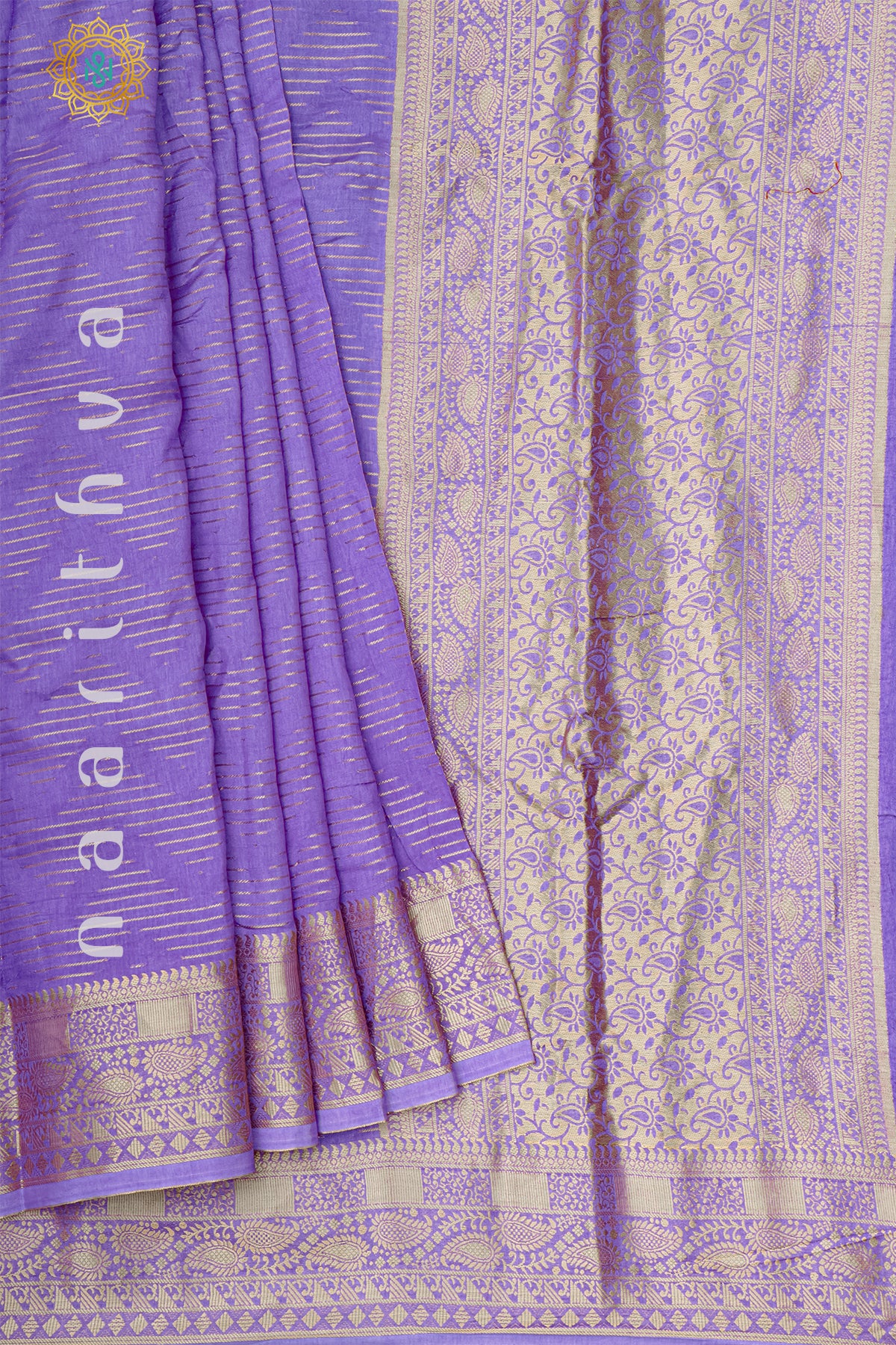 LAVENDER WITH PURPLE - DOLA SILK