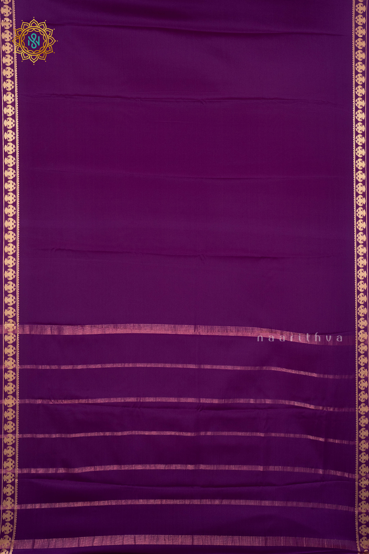 PURPLE - PURE MYSORE CREPE SILK
