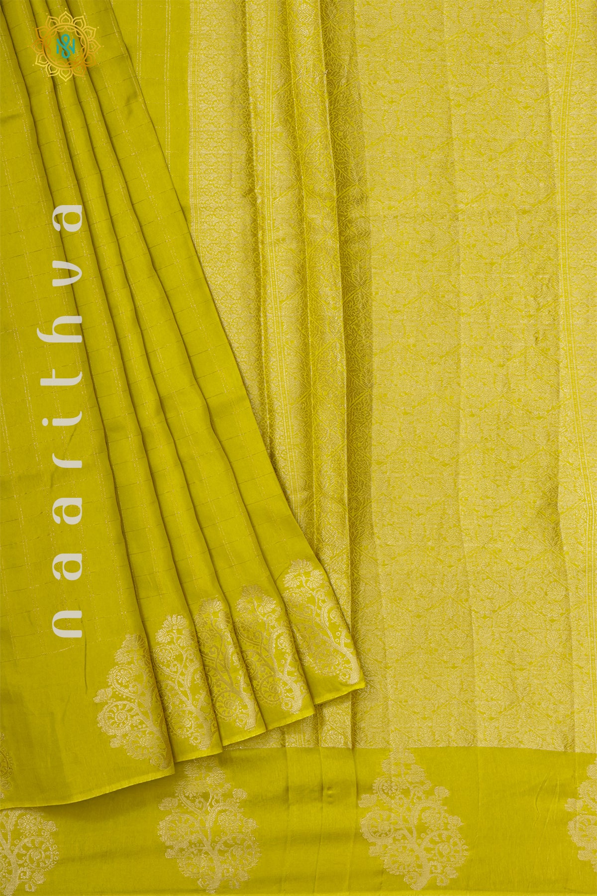 LEMON YELLOW WITH PURPLE - DOLA SILK