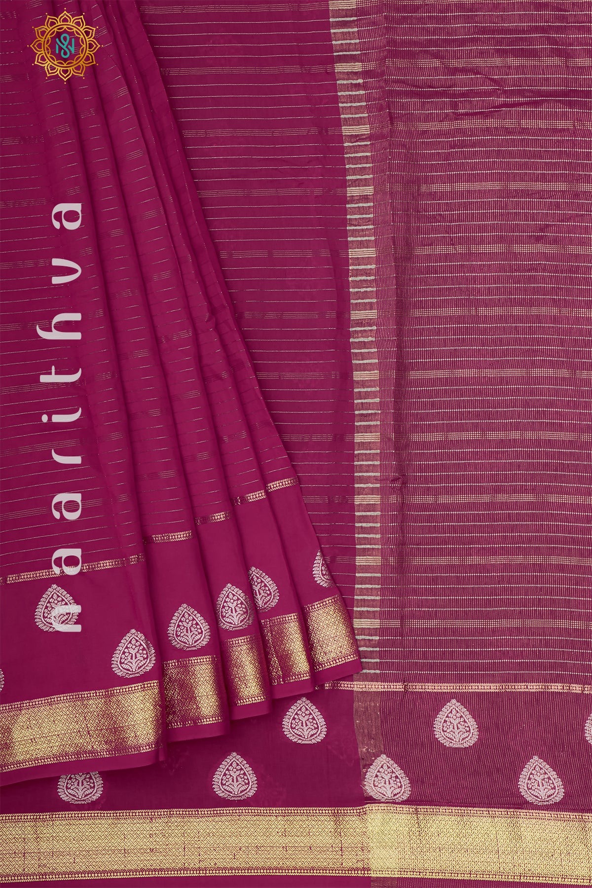 PINK WITH GREEN - DOLA SILK