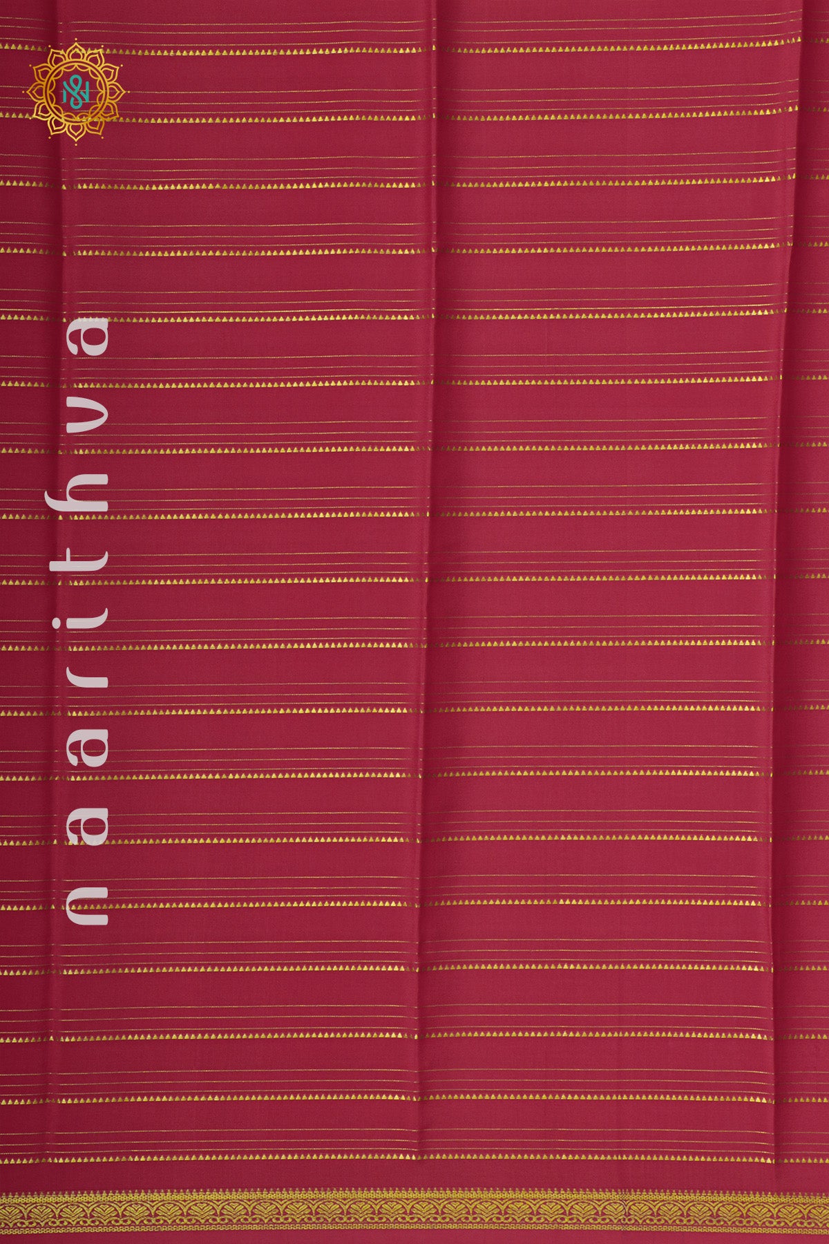 PINKISH RED - PURE MYSORE CREPE SILK