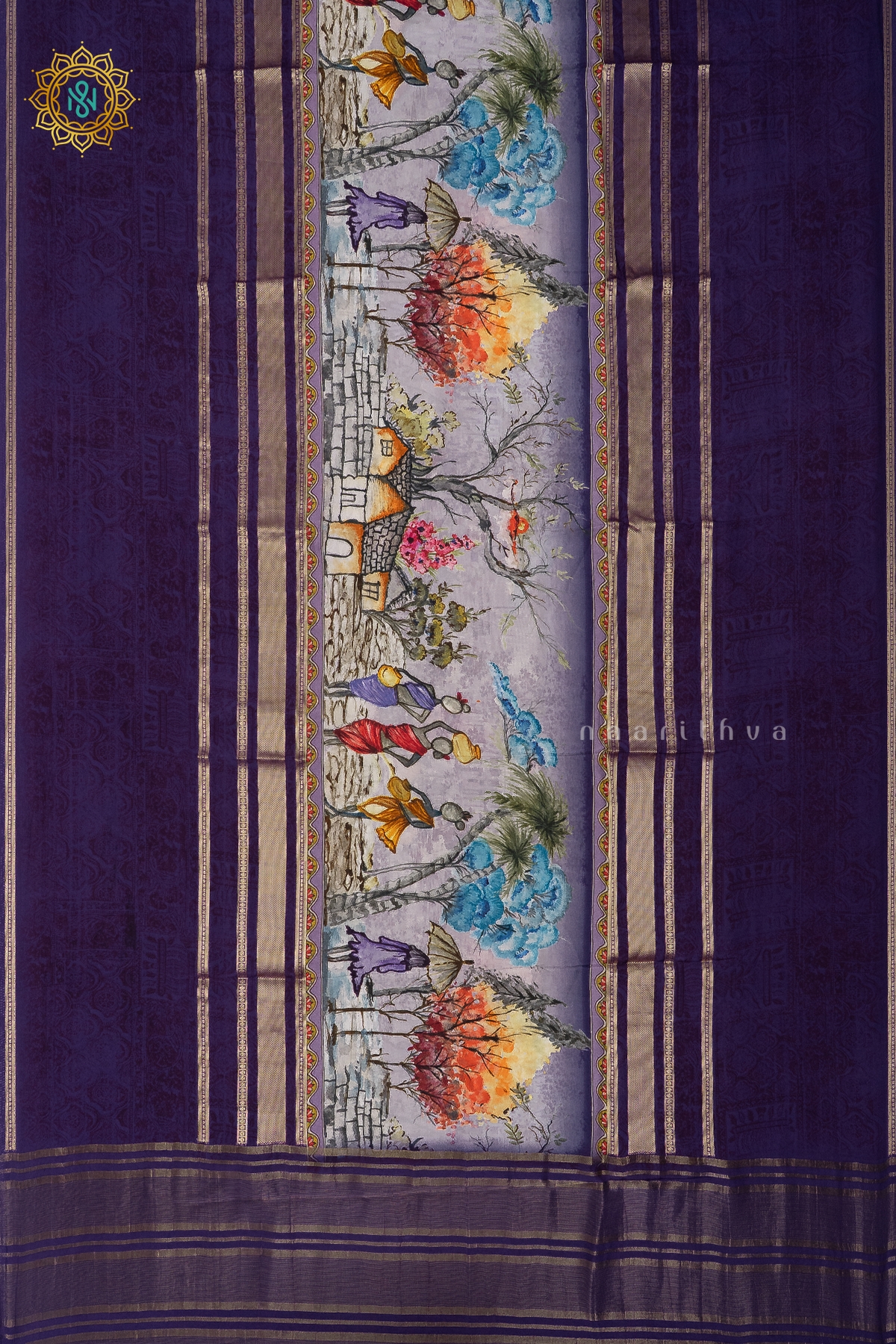 PURPLE - SEMI CREPE SILK