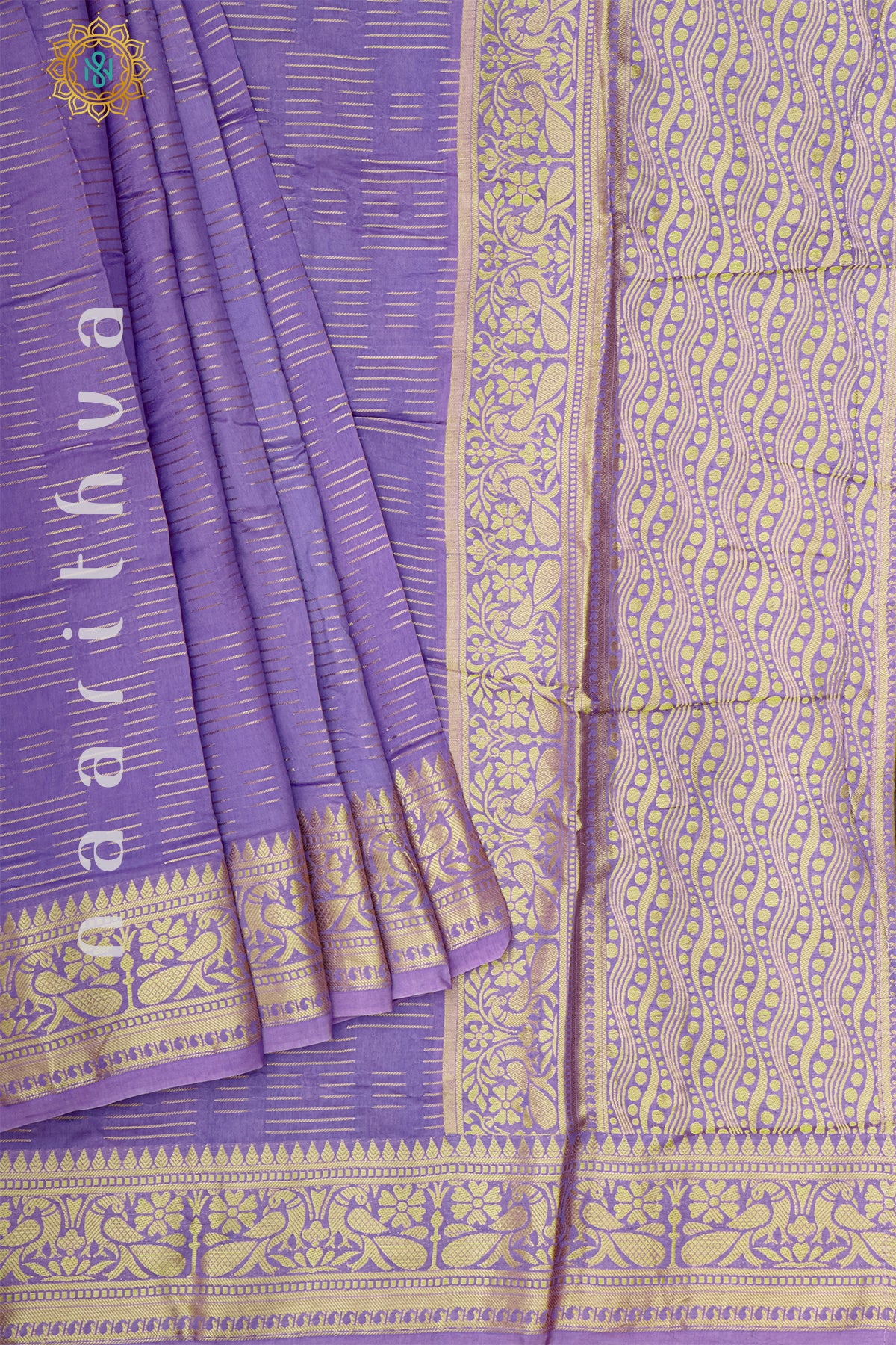 LAVENDER WITH PURPLE - DOLA SILK