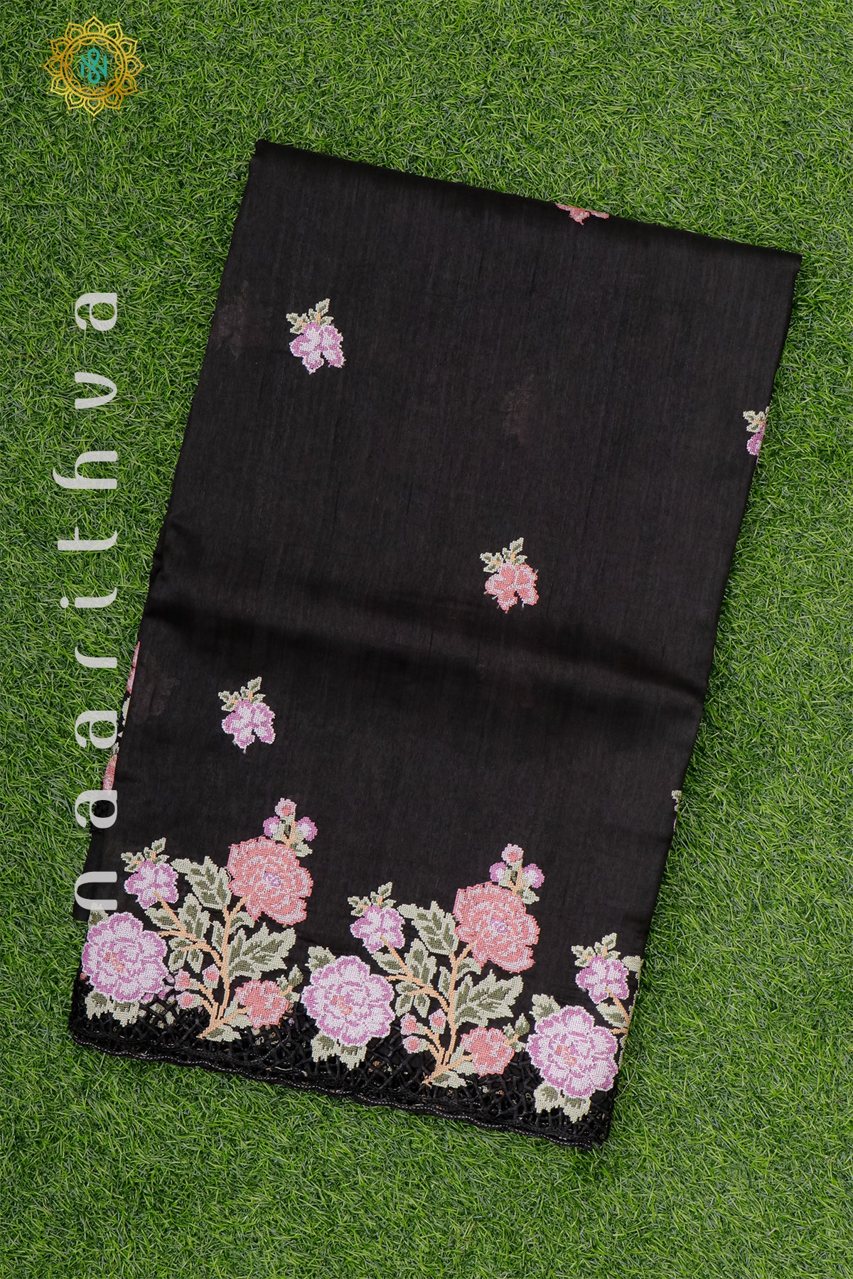 BLACK - TUSSAR SILK