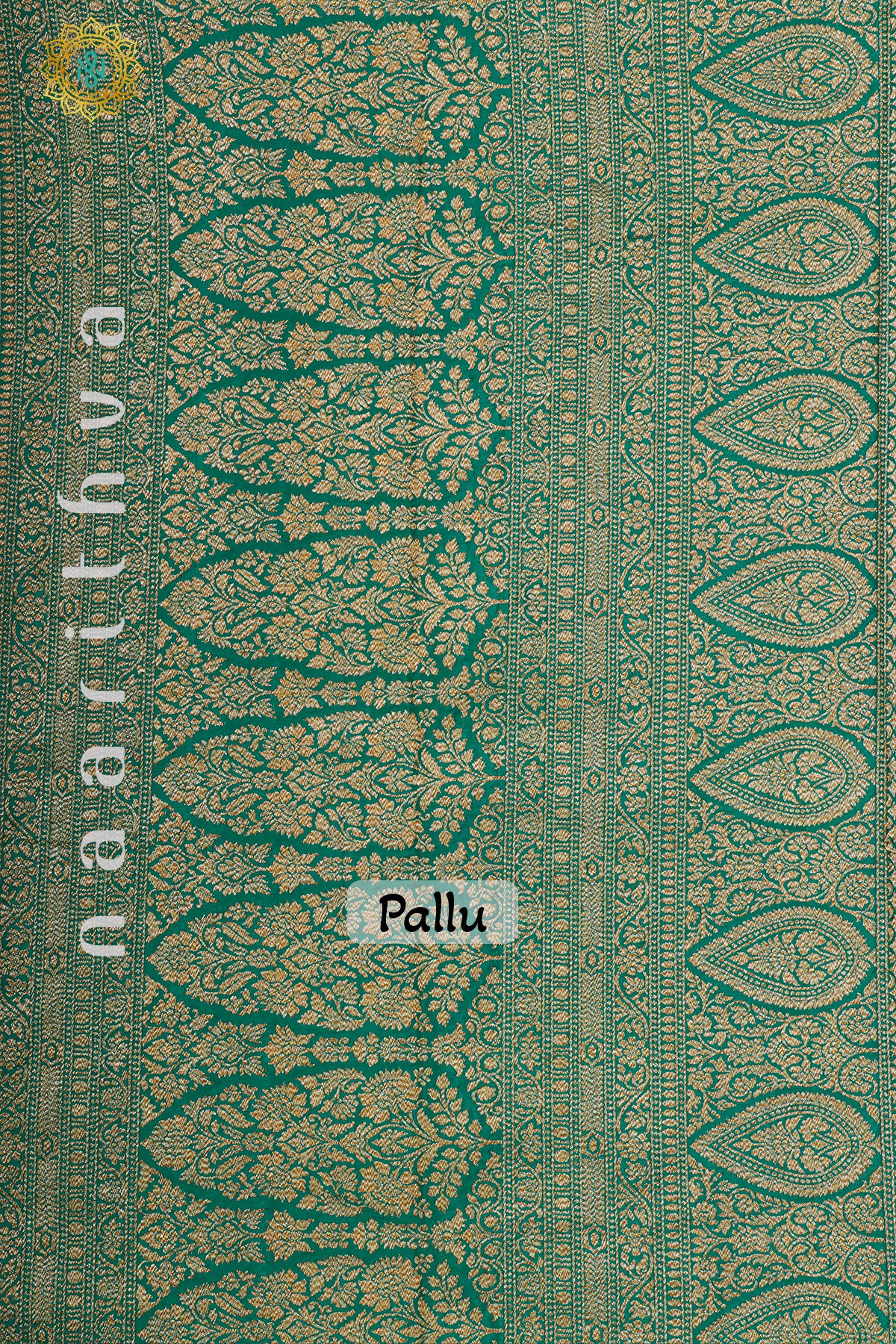 GREEN WITH PINK - PURE BANARASI CREPE SILK