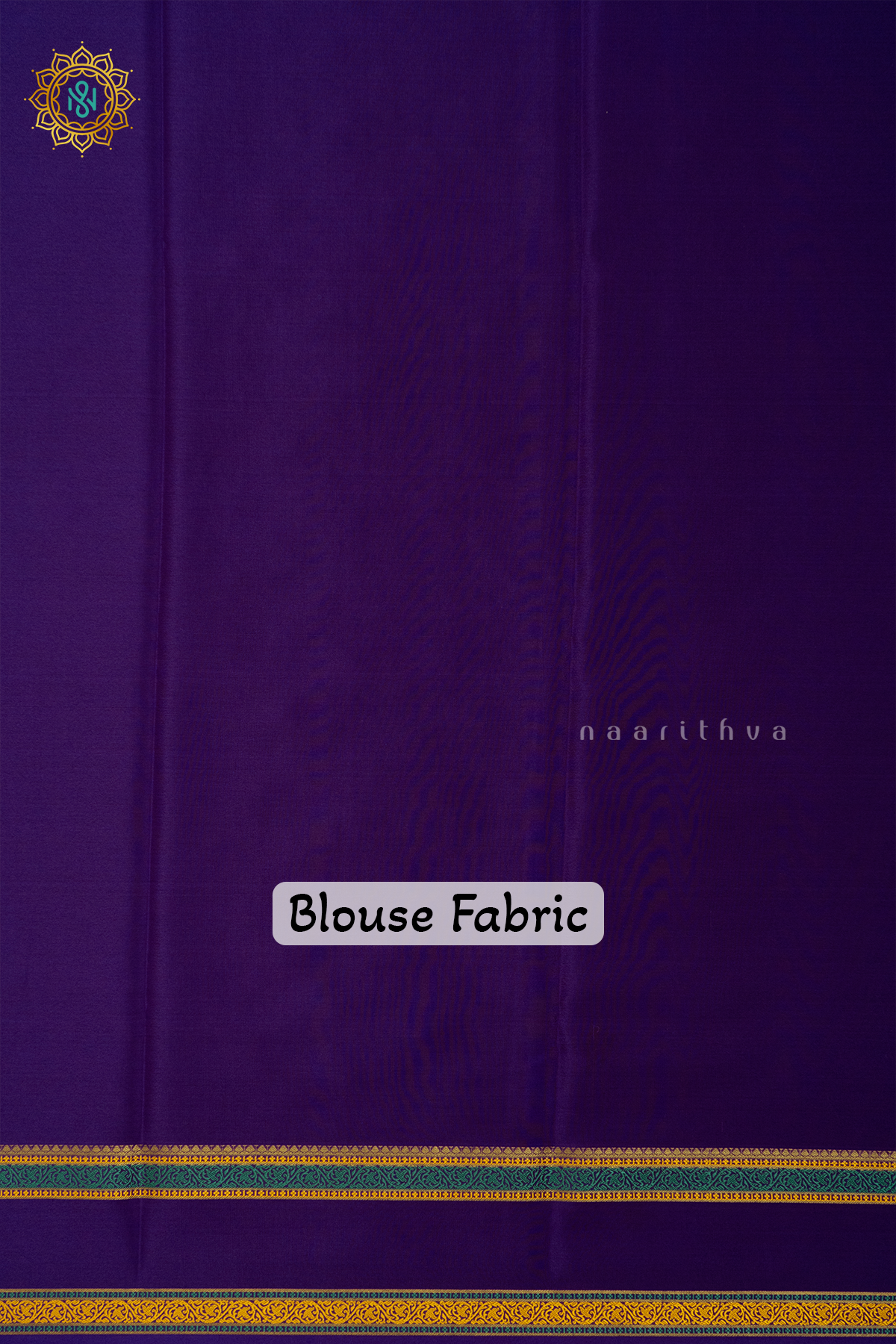 OFF WHITE WITH PURPLE - PURE MYSORE CREPE SILK