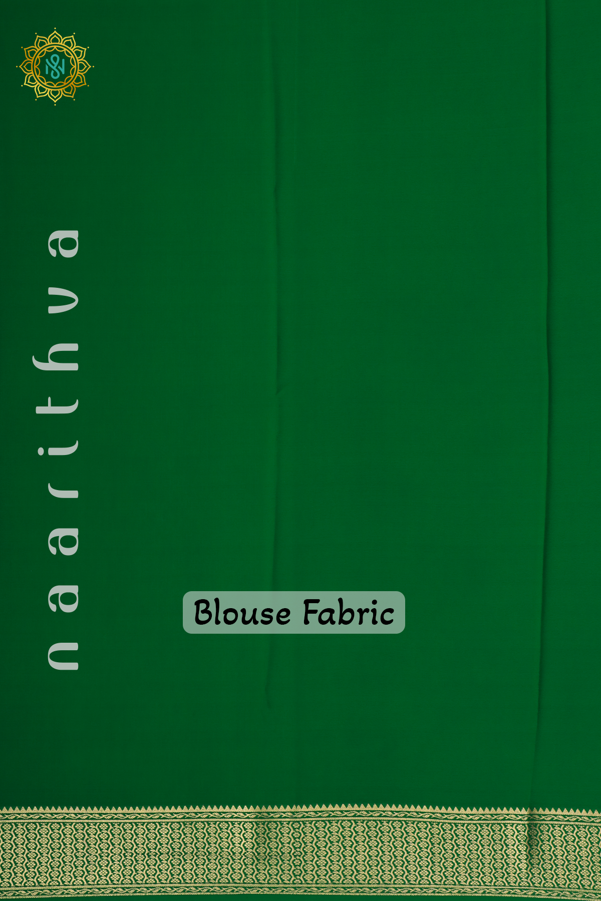 LIGHT GREEN WITH BOTTLE GREEN - PURE MYSORE CREPE SILK