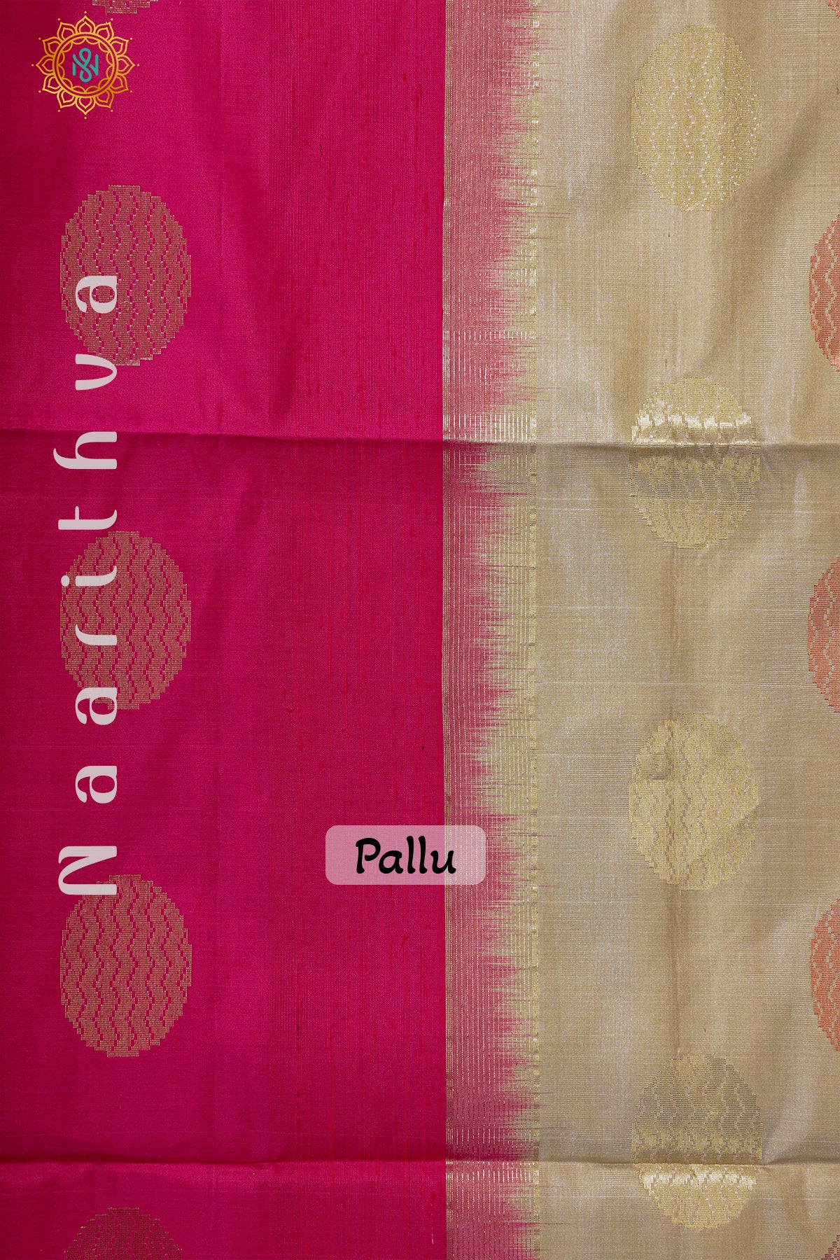 PINK WITH CREAM - PURE KANJIVARAM SOFT SILK