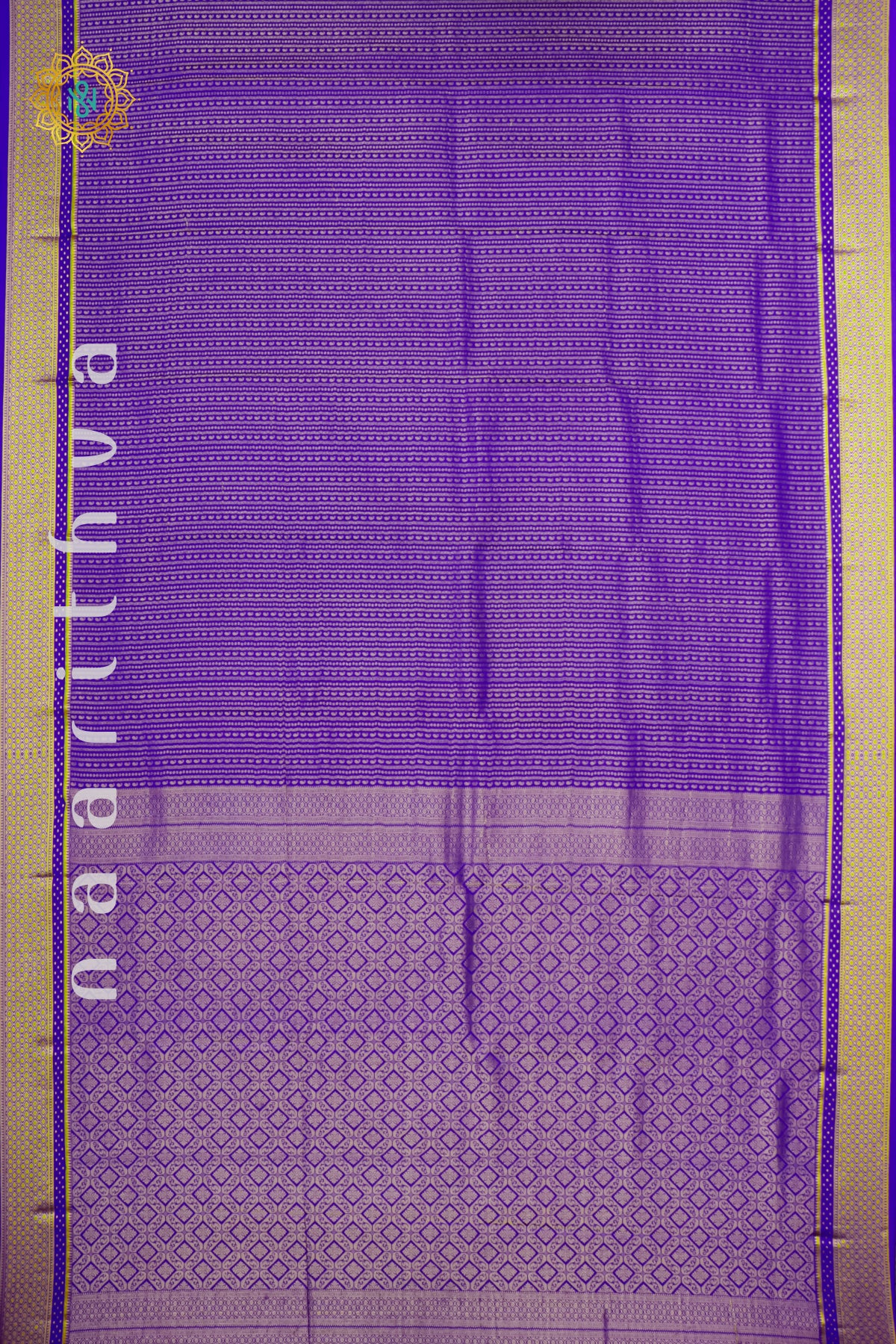 ROYAL BLUE - PURE MYSORE CREPE SILK