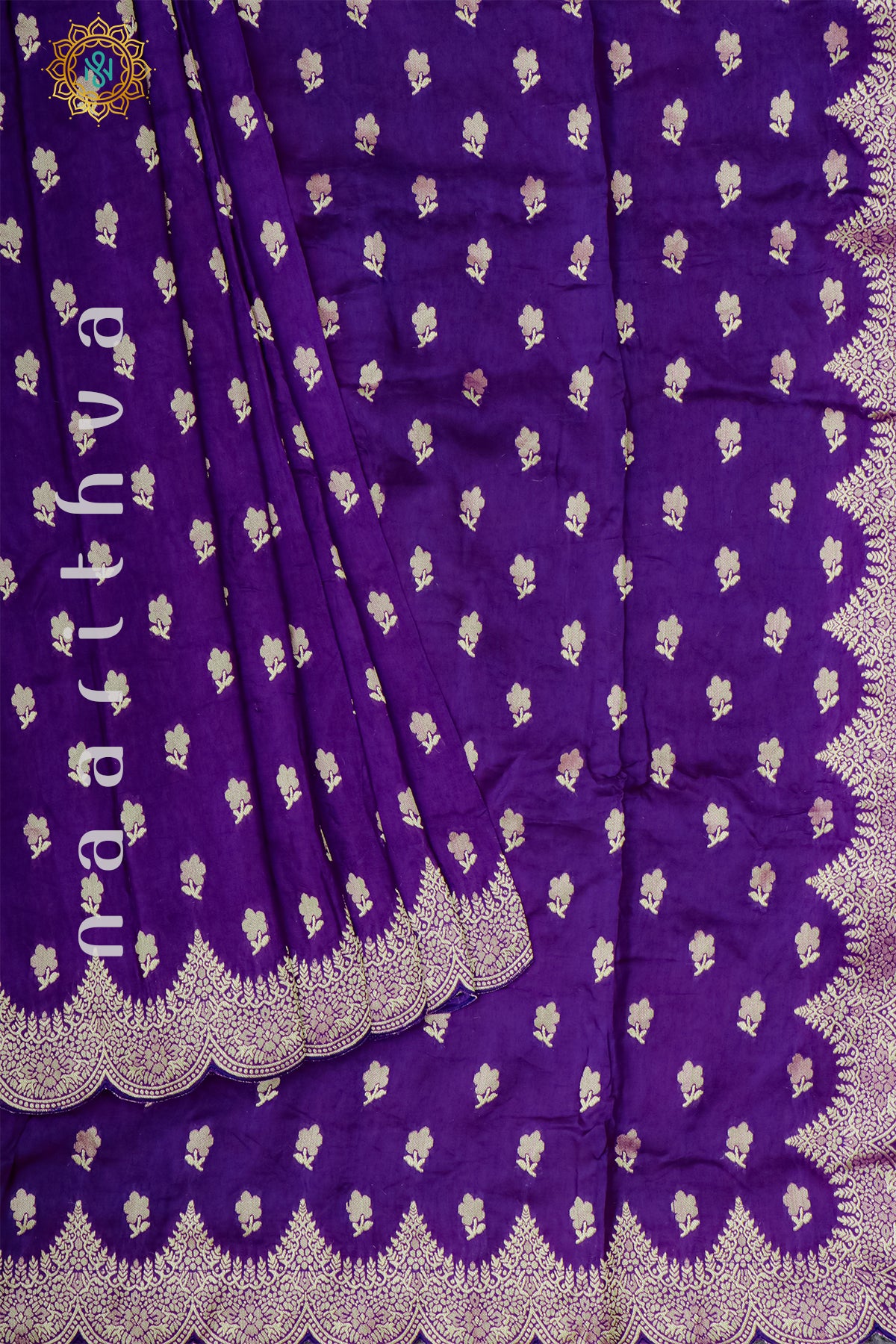 PURPLE WITH YELLOW - DOLA SILK