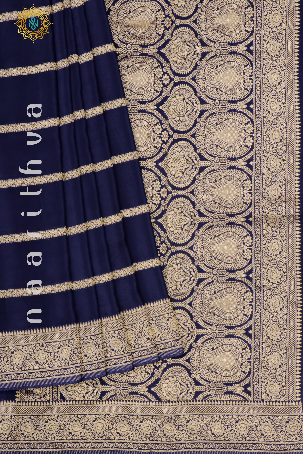 NAVY BLUE - MASHRU SATIN