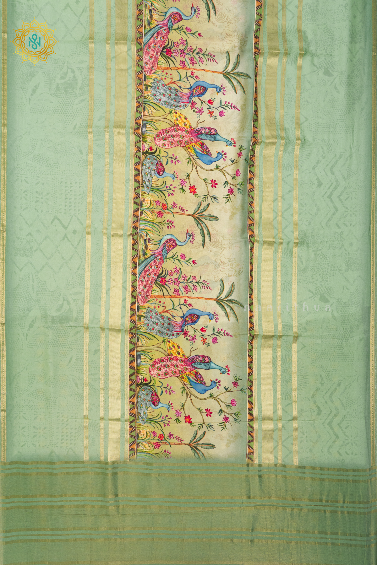 PISTA GREEN - SEMI CREPE SILK
