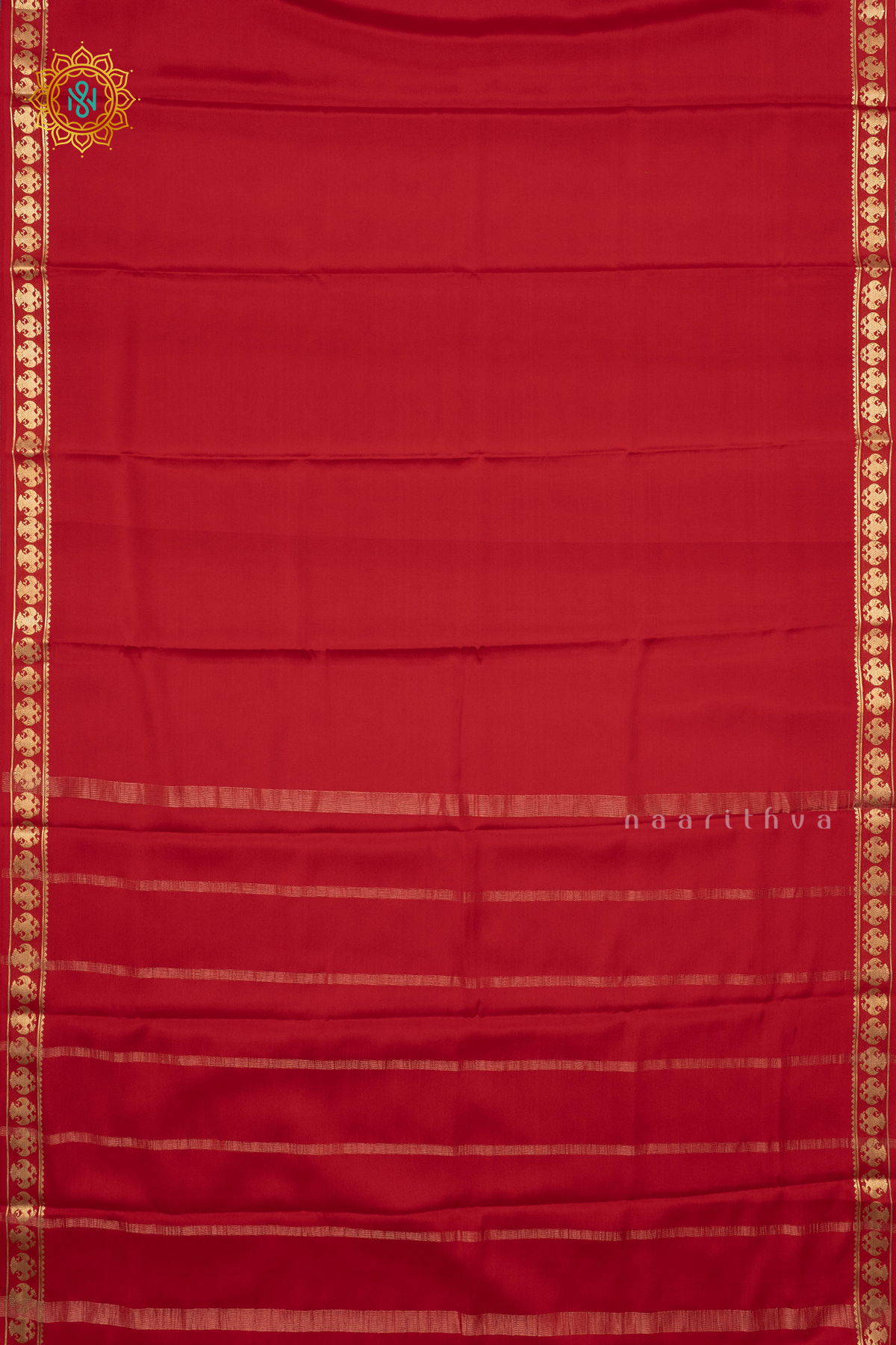 RED - PURE MYSORE CREPE SILK
