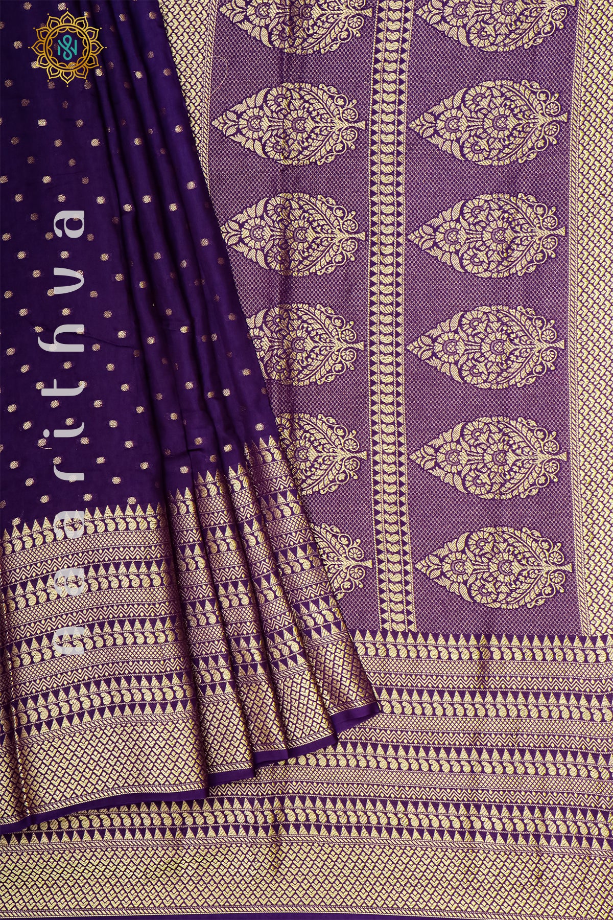 PURPLE WITH YELLOW - DOLA SILK