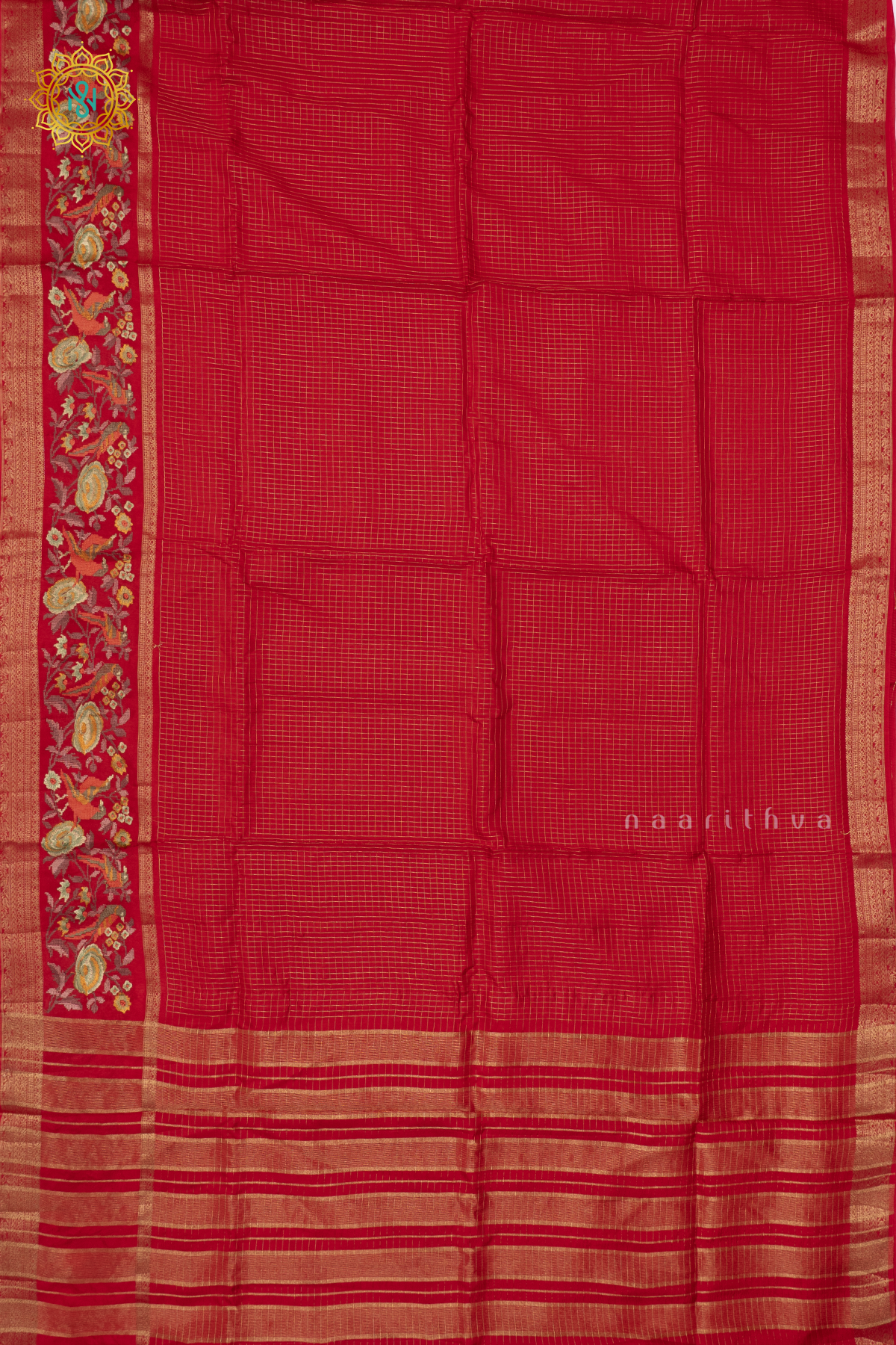 RED - SEMI CREPE SILK