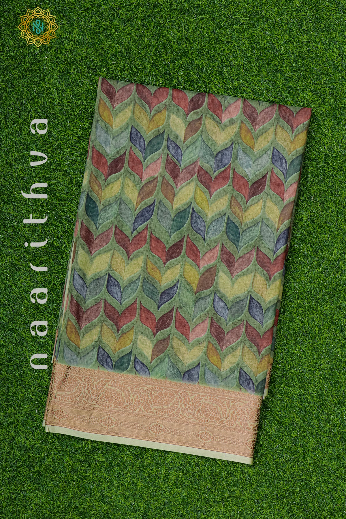 GREEN - CHANDERI SILK COTTON