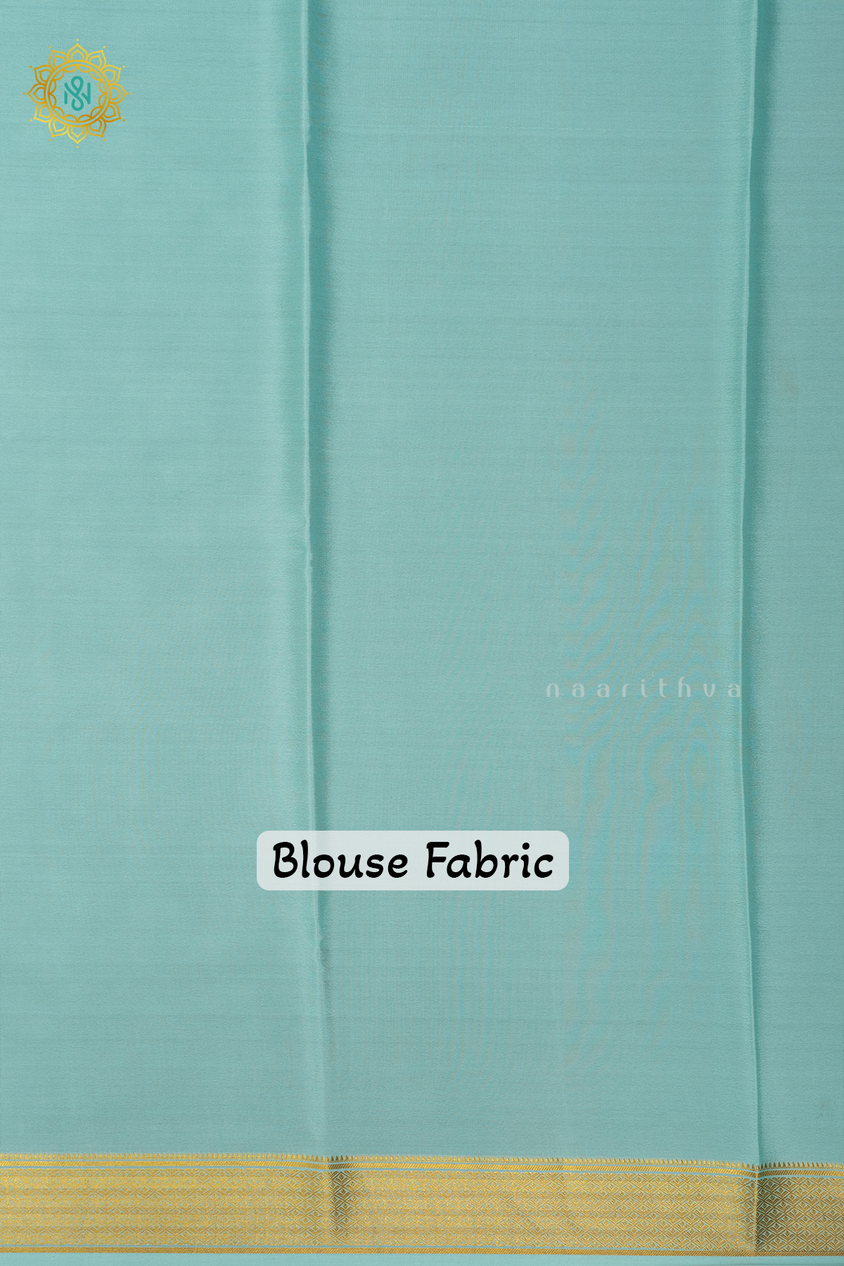 AQUA GREEN - PURE MYSORE CREPE SILK
