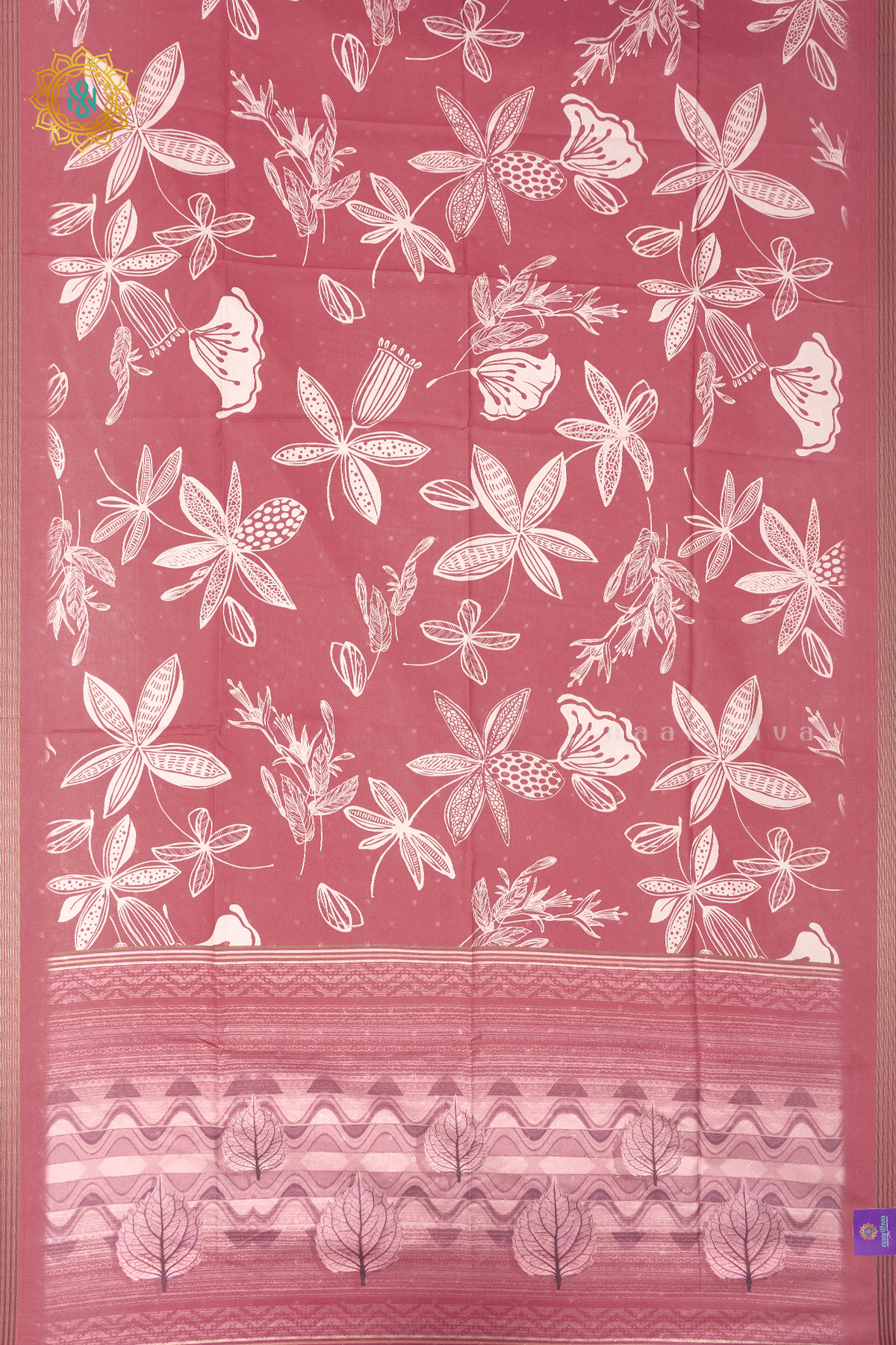 RED - SEMI TUSSAR SILK