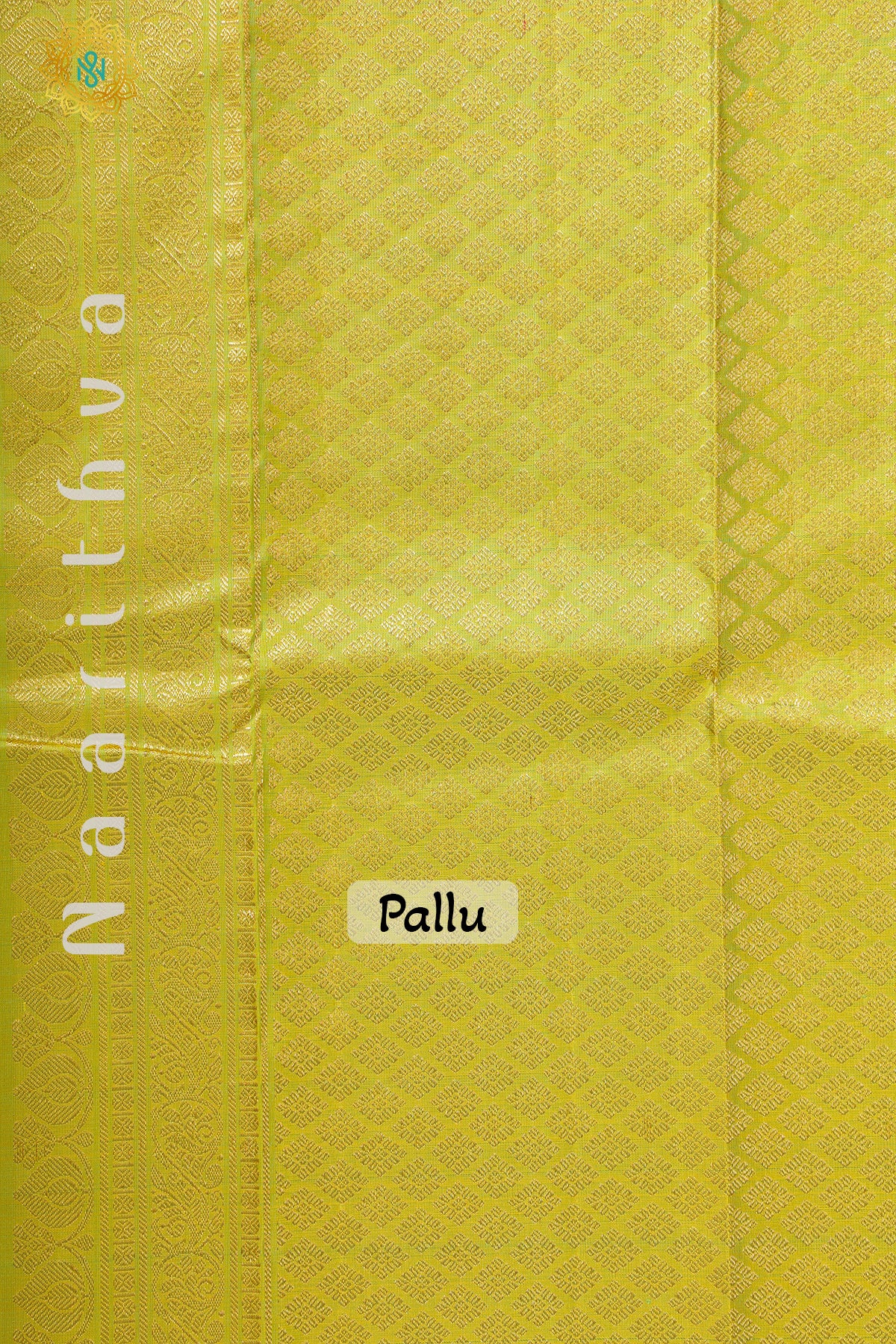 PARROT GREEN WITH BLUE - PURE KANJIVARAM SILK