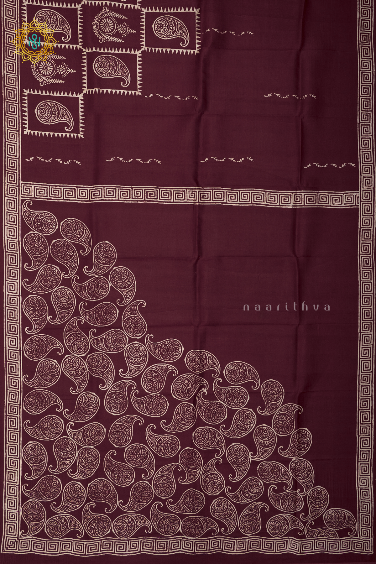 MAROON - PURE MULBERRY SILK