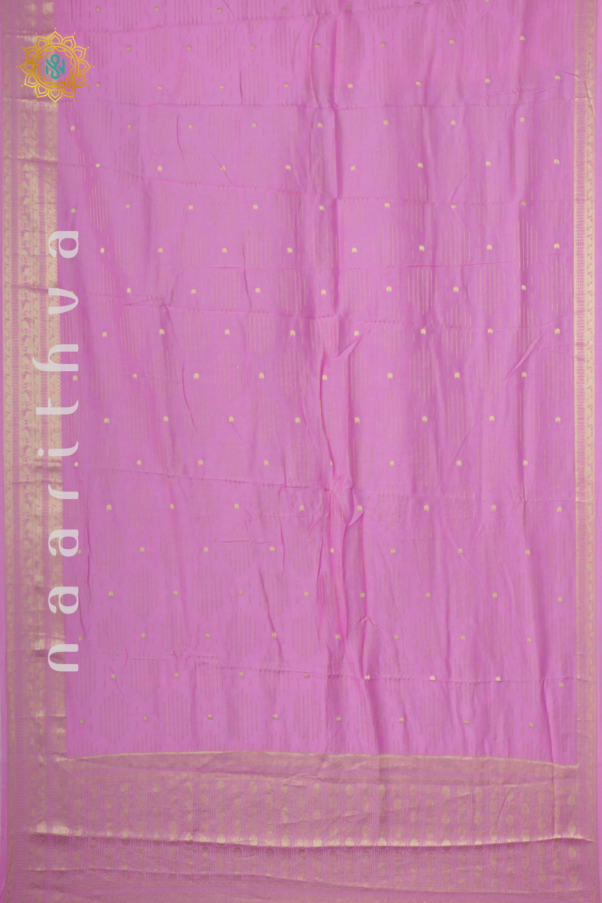 LIGHT PINK WITH RANI PINK - DOLA SILK