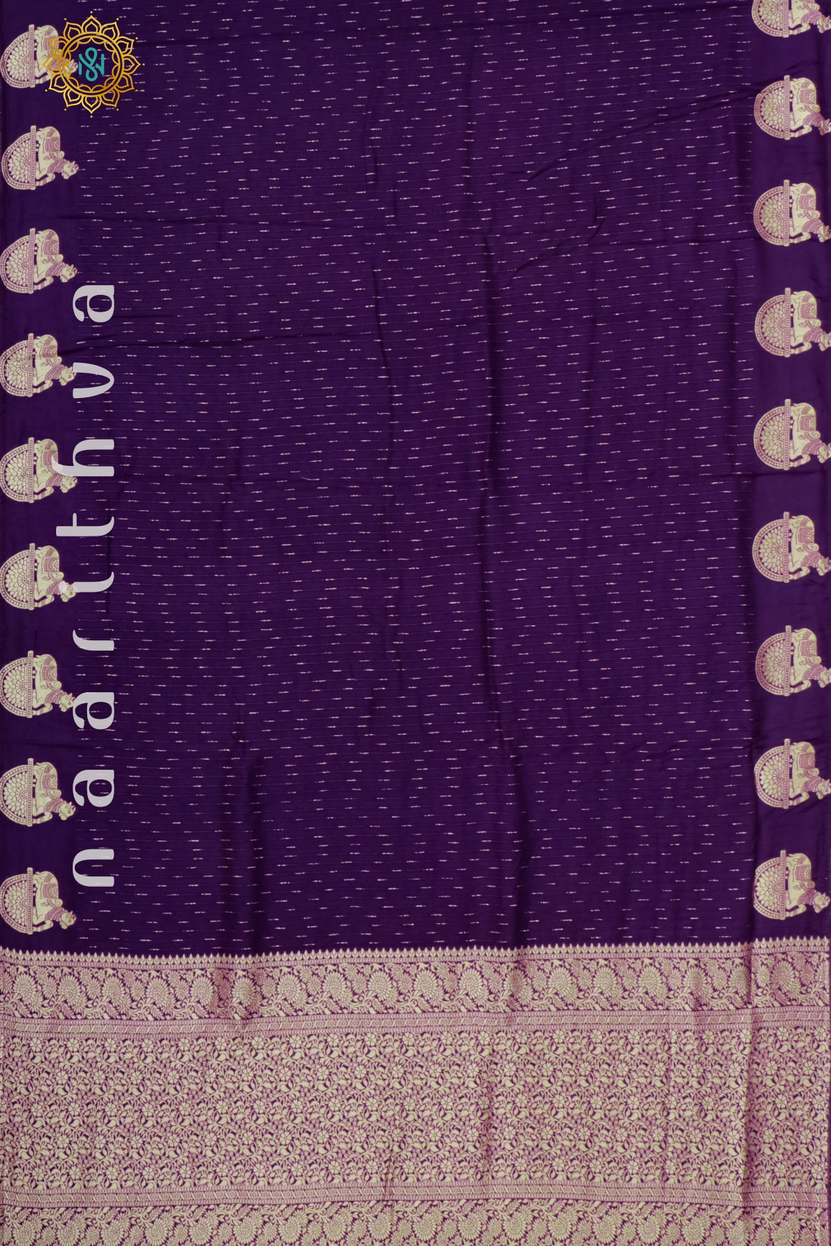 YELLOW WITH PURPLE - DOLA SILK