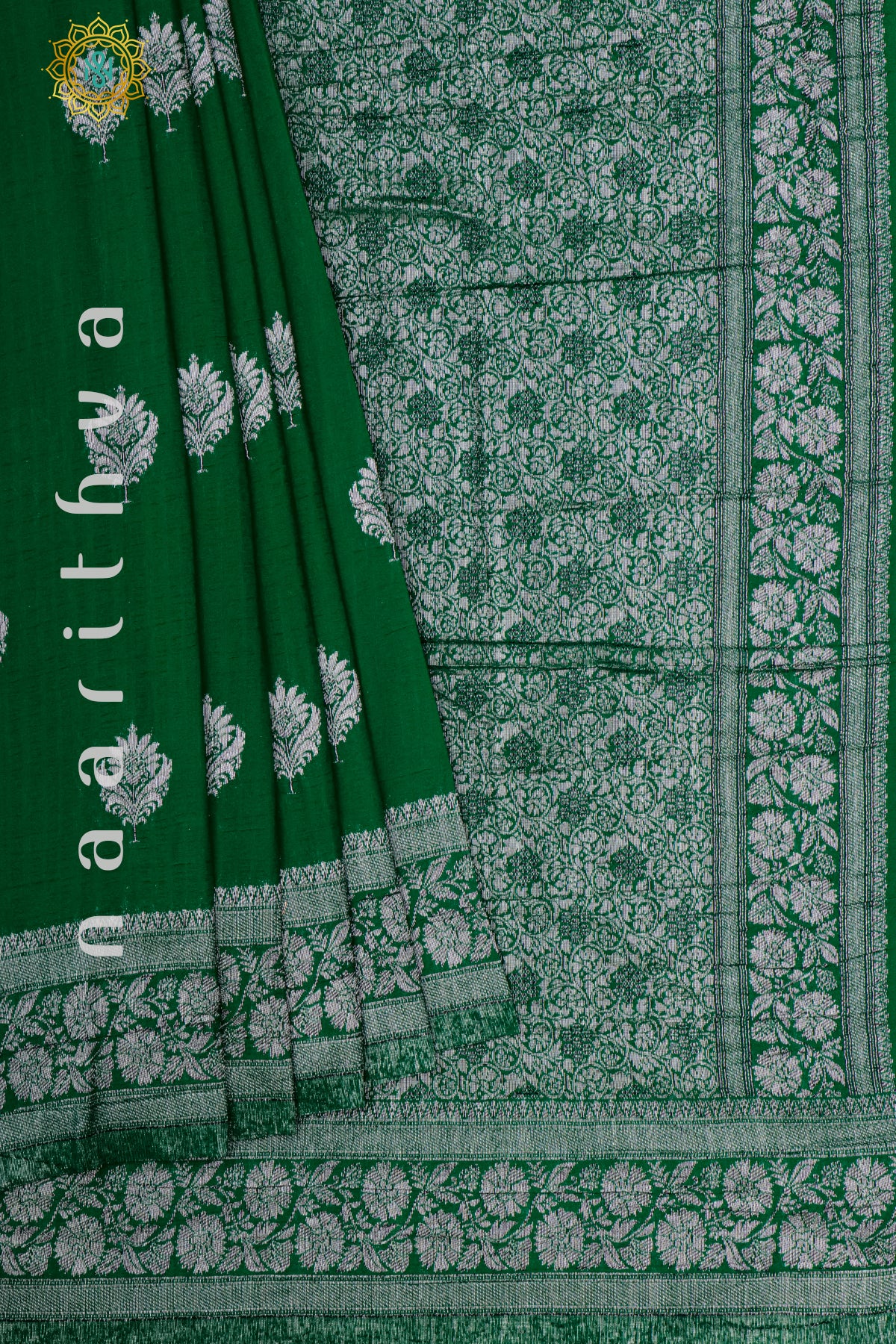 GREEN - TUSSAR GEORGETTE