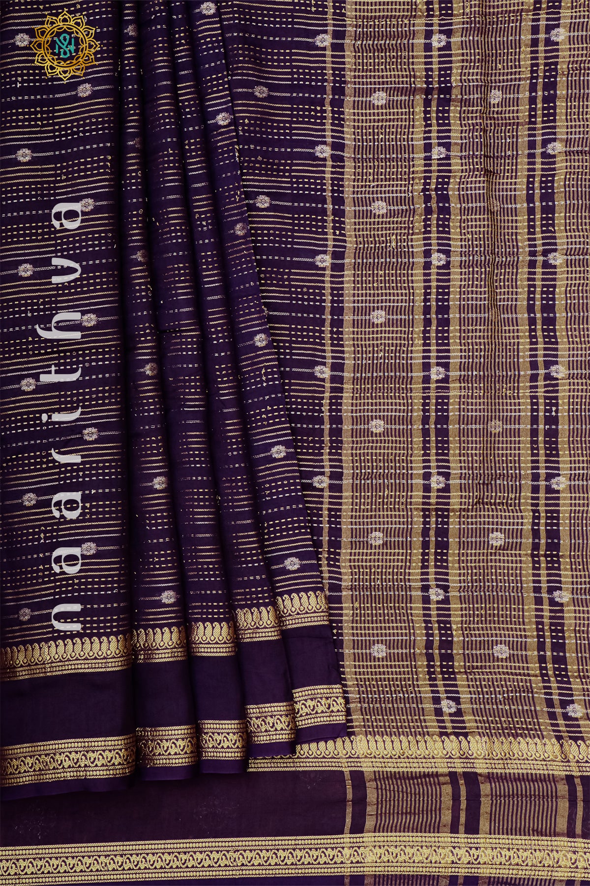 PURPLE WITH YELLOW - DOLA SILK