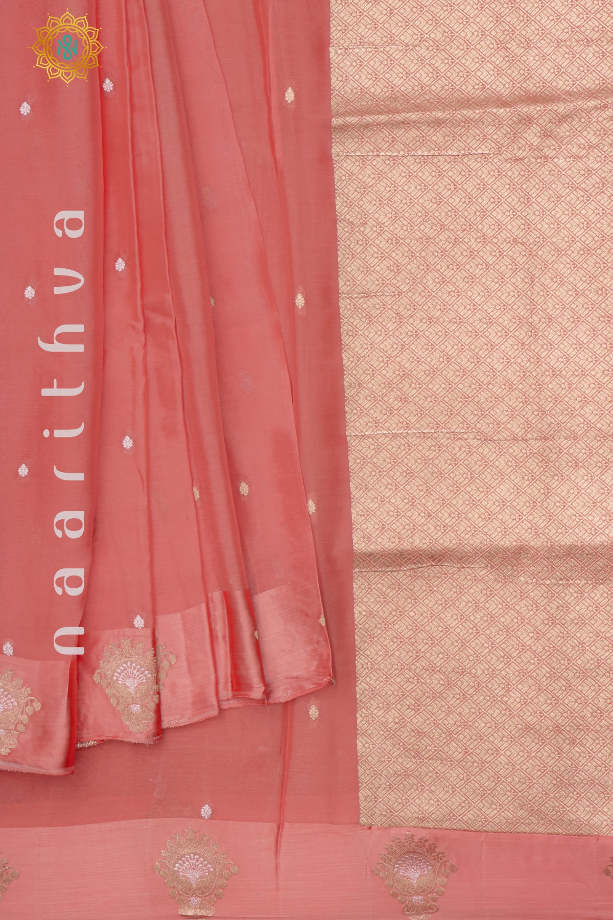 DARK PEACH - SATIN ORGANZA