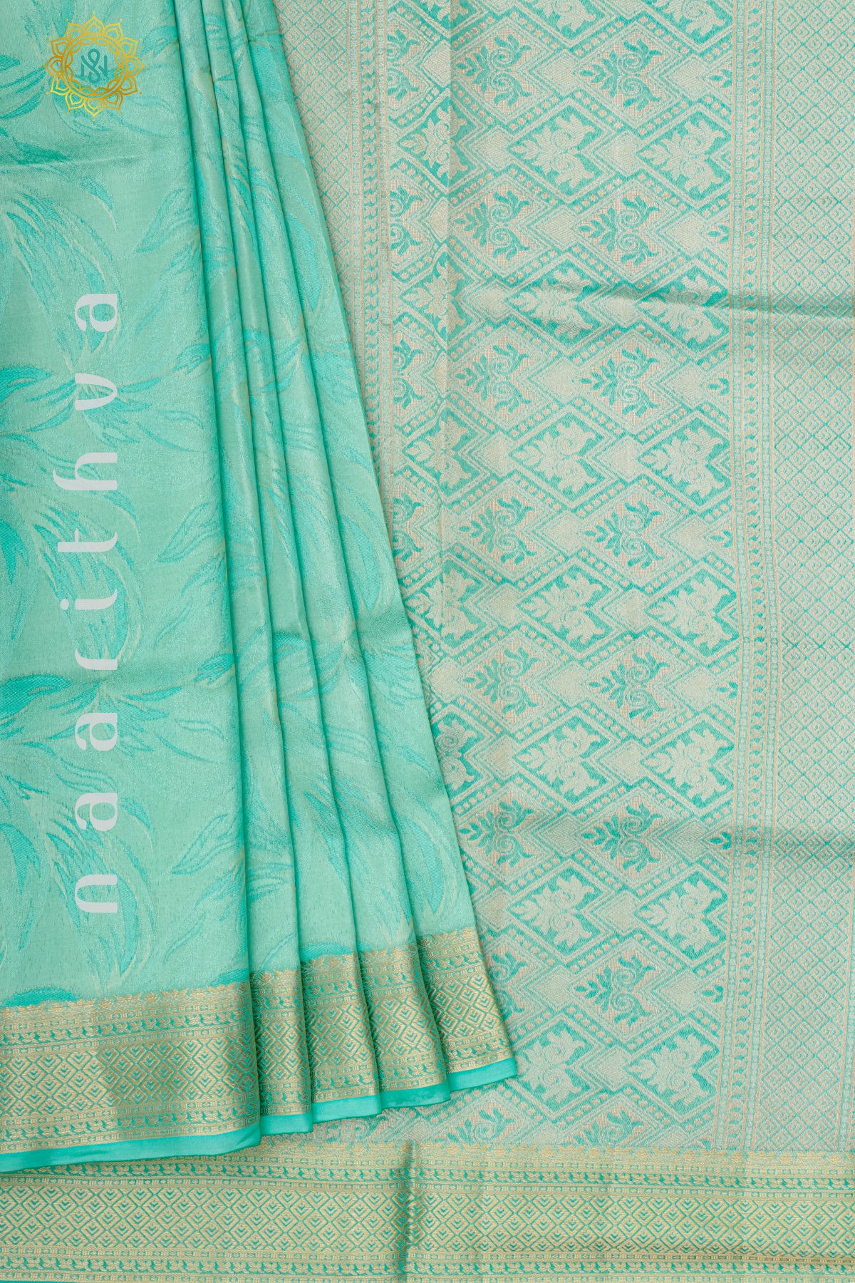 AQUA GREEN - SEMI TISSUE SILK